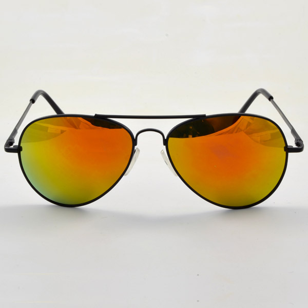 Sorte/Orange Aviator Solbriller - 2