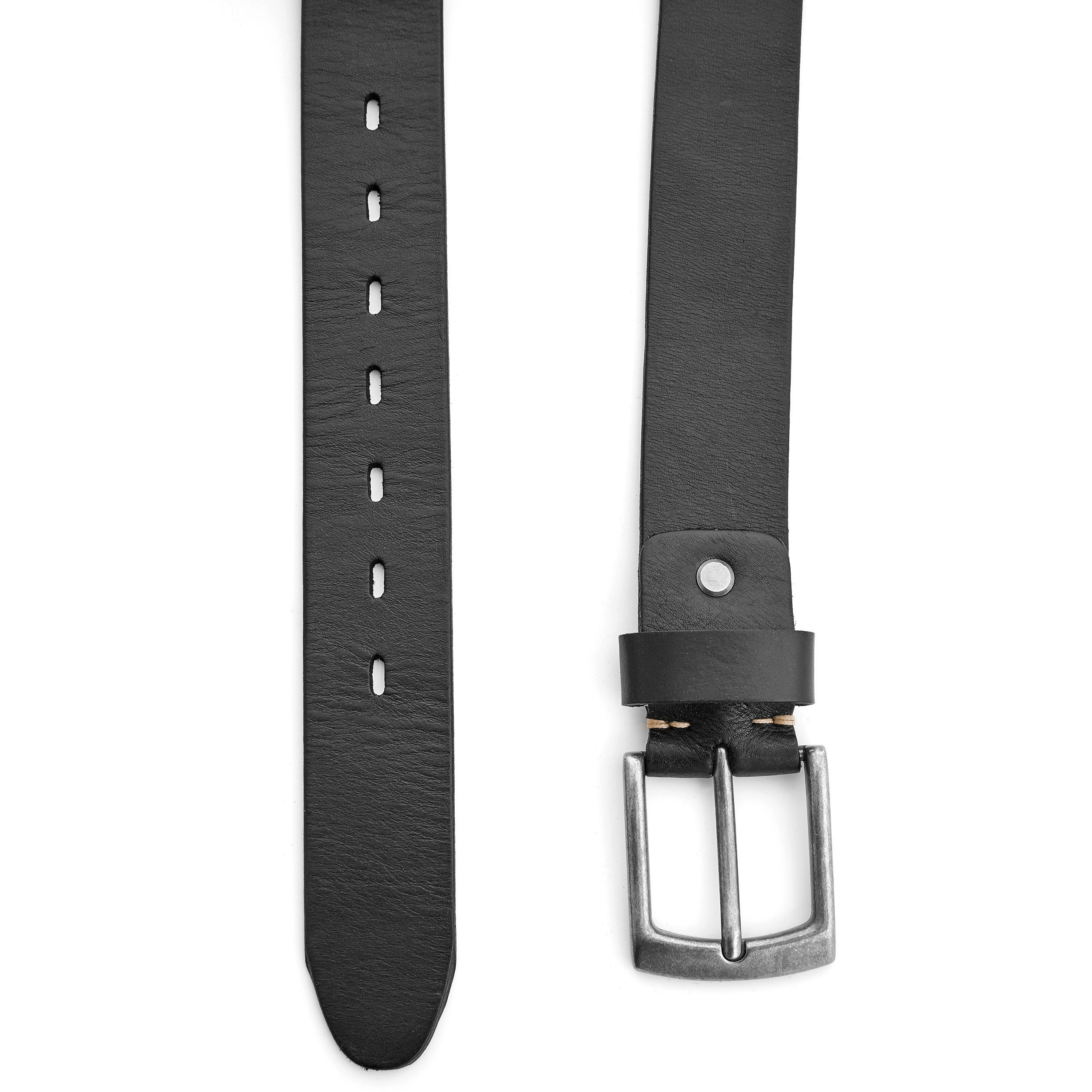 Cinto em Pele Preta Melaço - 2