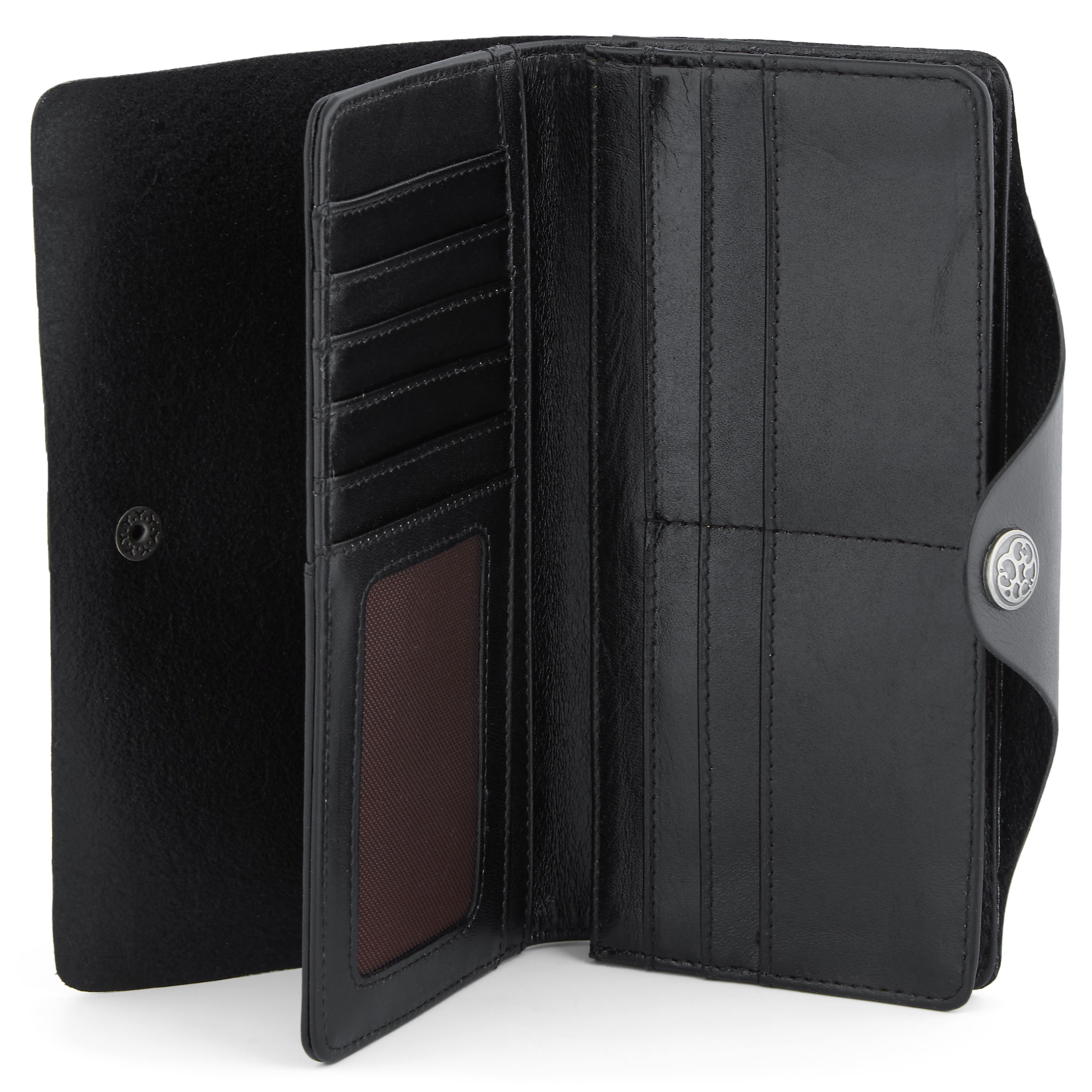 Velká černá kožená peněženka Clovis  - 2