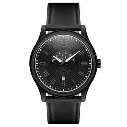 Imperator | Black Stainless Steel Moonphase Watch