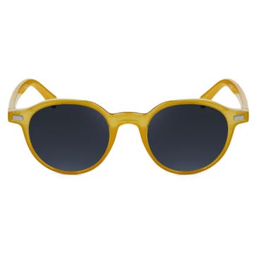 Wade | Retro Yellow & Gunmetal Polarized Sunglasses
