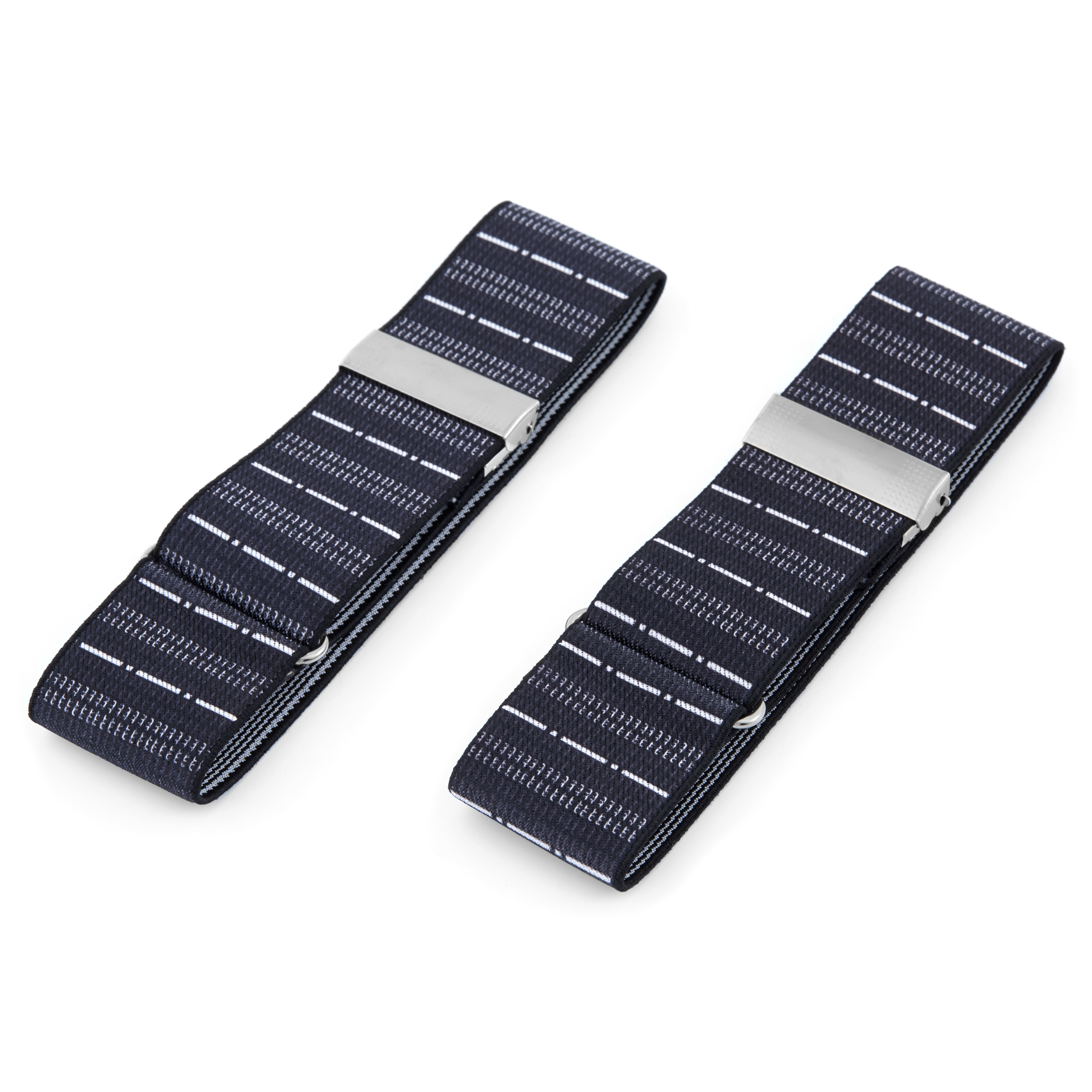 Brazaletes para camisa a rayas horizontales - 1