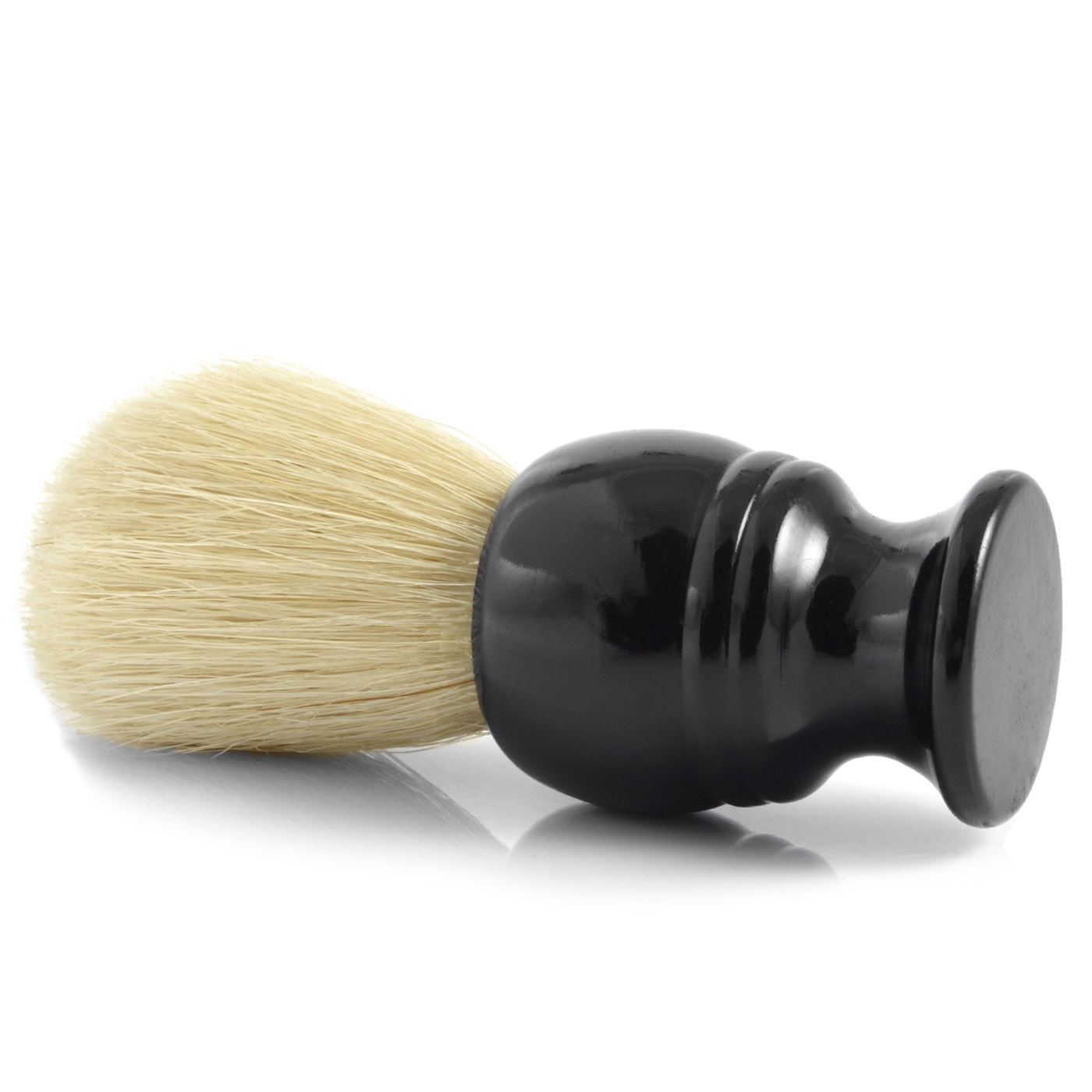 Svart Trä Boar Rakborste - 2