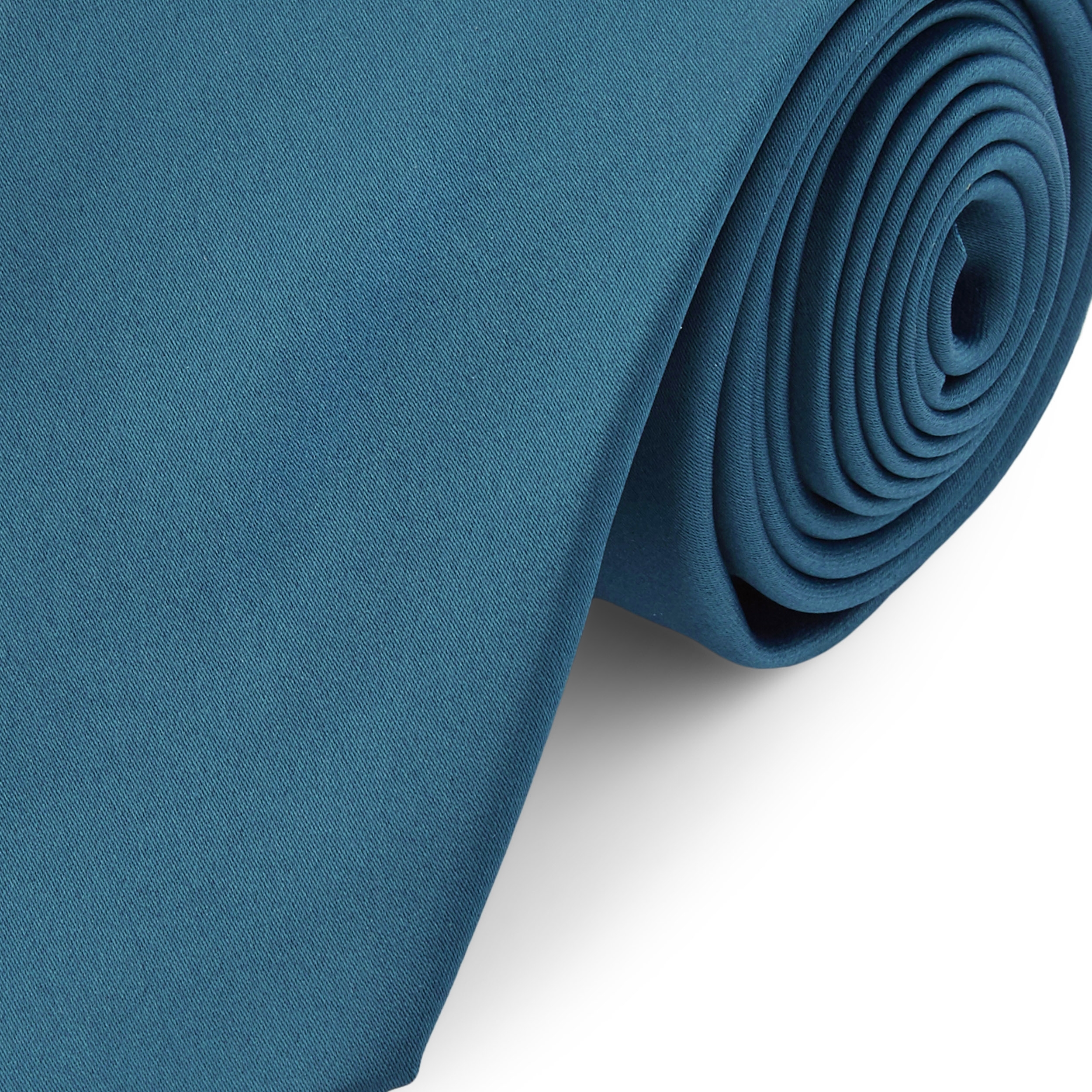 Benzinkék egyszerű nyakkendő - 8 cm - 3