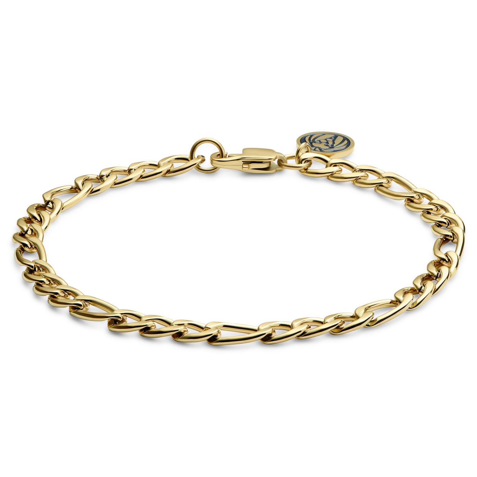 Essentials | 6 mm Goldfarbenes Figaro Kettenarmband Essentials | 6 mm Goldfarbenes Figaro Kettenarmband