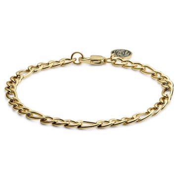 Essentials | 1/4" (6 mm) Gold-tone Figaro Chain Bracelet Essentials | 1/4" (6 mm) Gold-tone Figaro Chain Bracelet