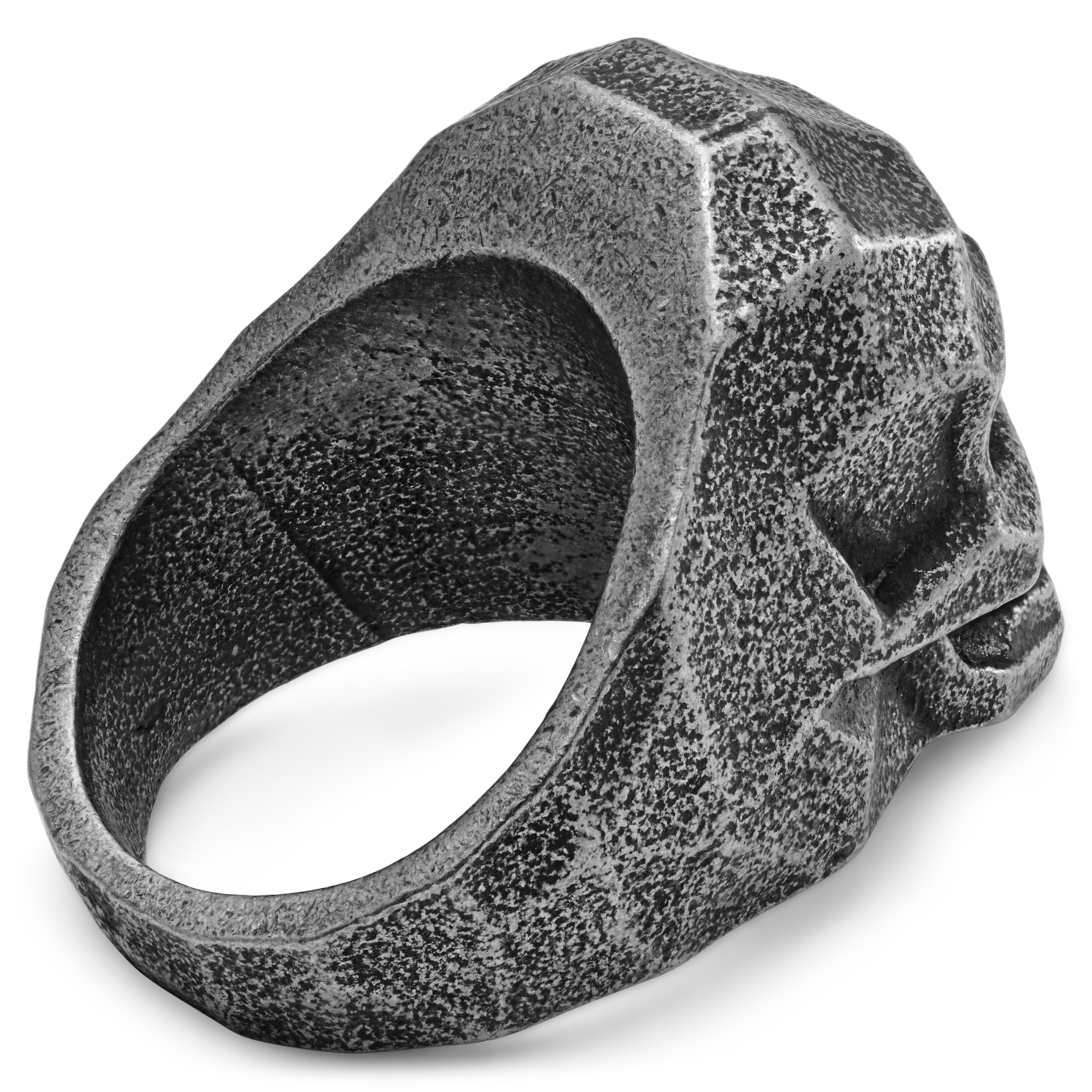 Anillo de calavera gris Mack - 4