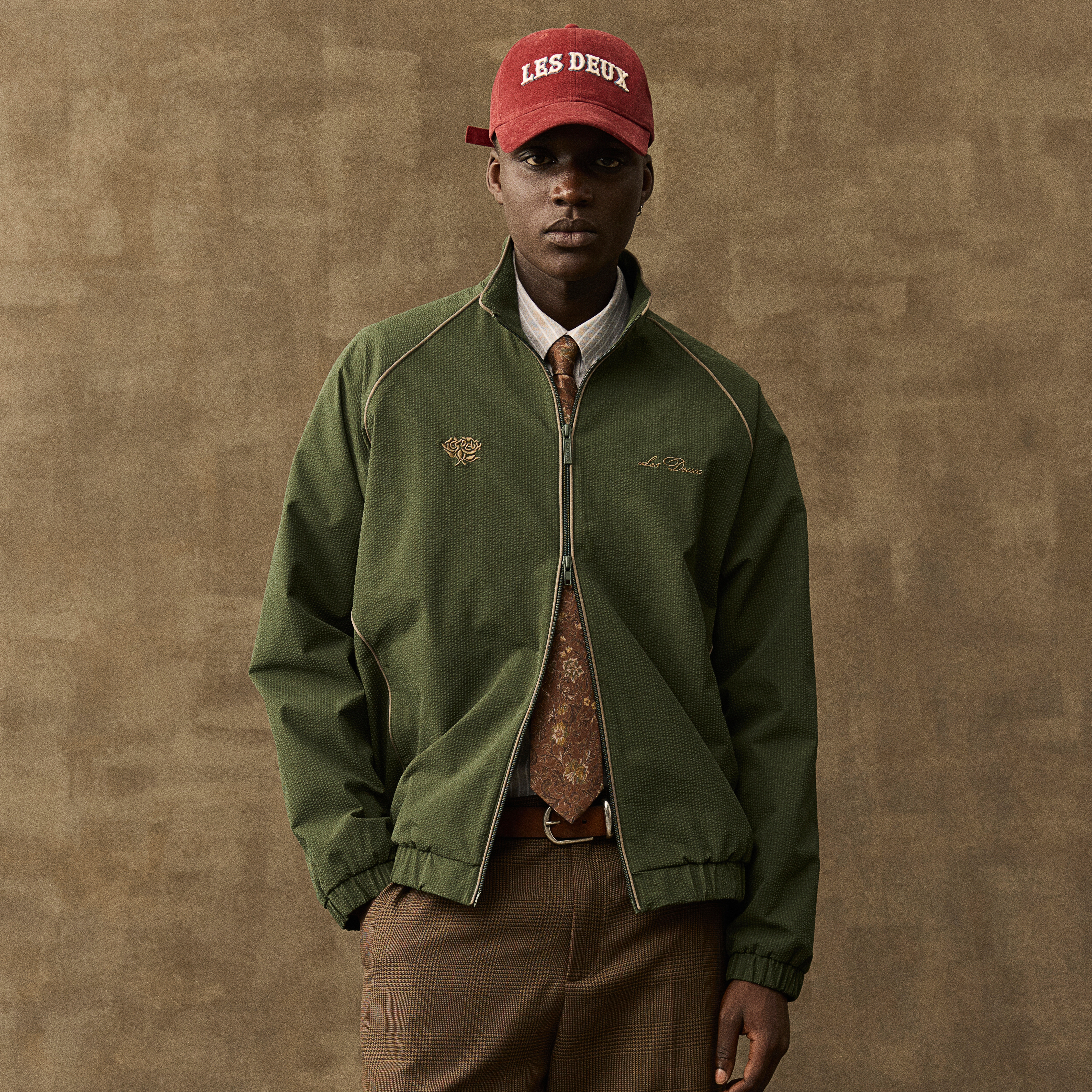 Les Deux | Ziegelrote Dad Cap mit Logo - 3