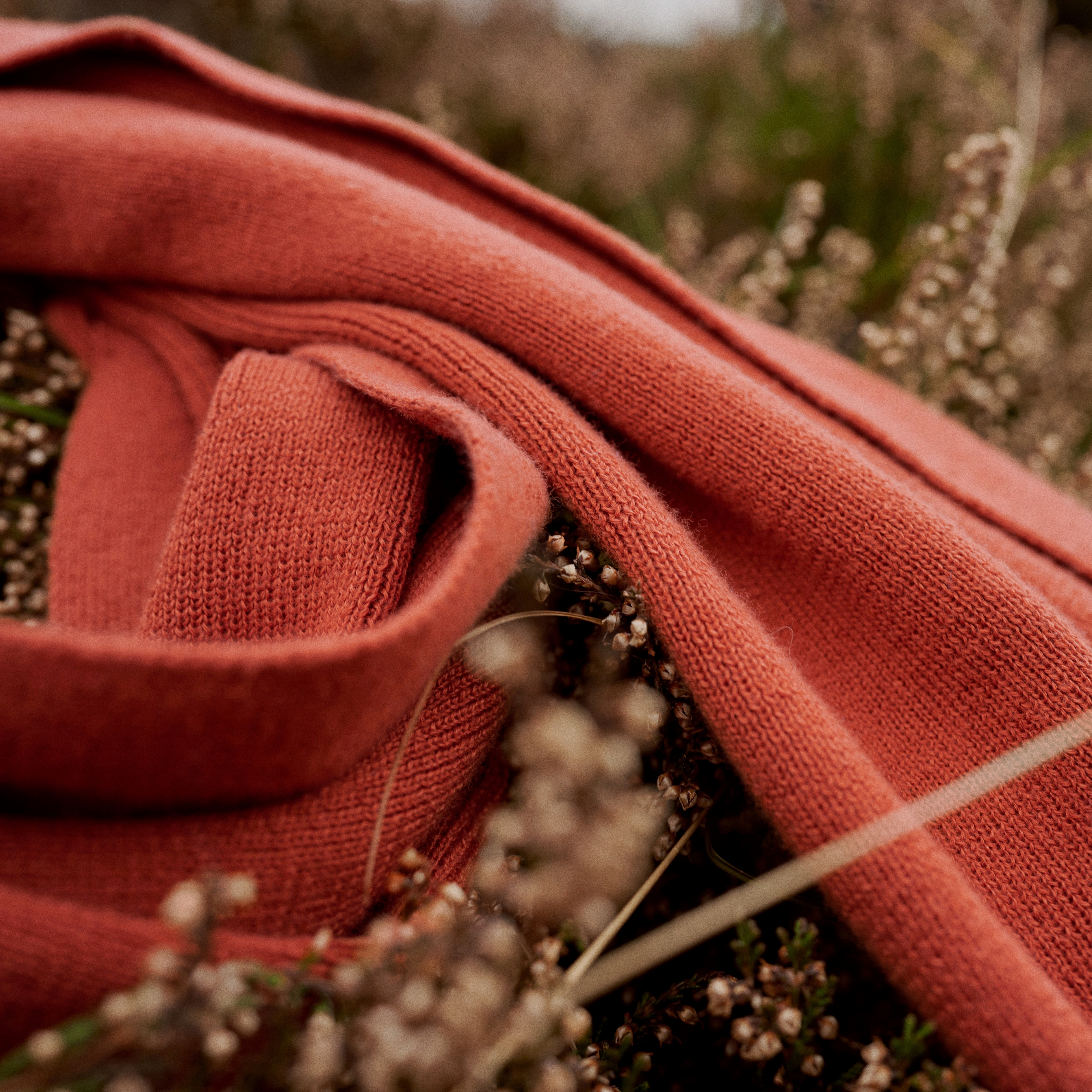 Hiems | Orange Recycled Cotton Scarf - 6