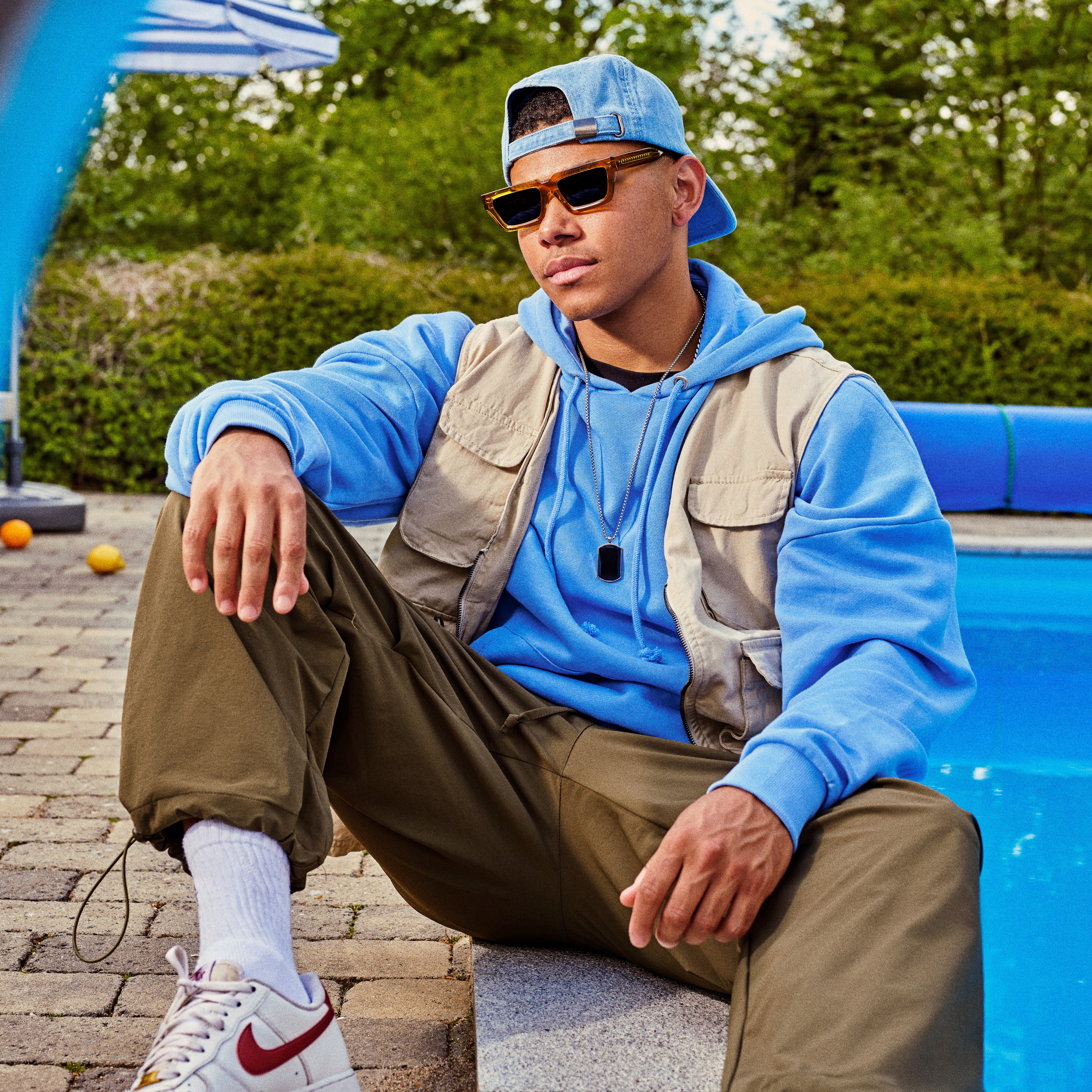 Lacuna | Leicht gewaschene Denim Baseballkappe - 4