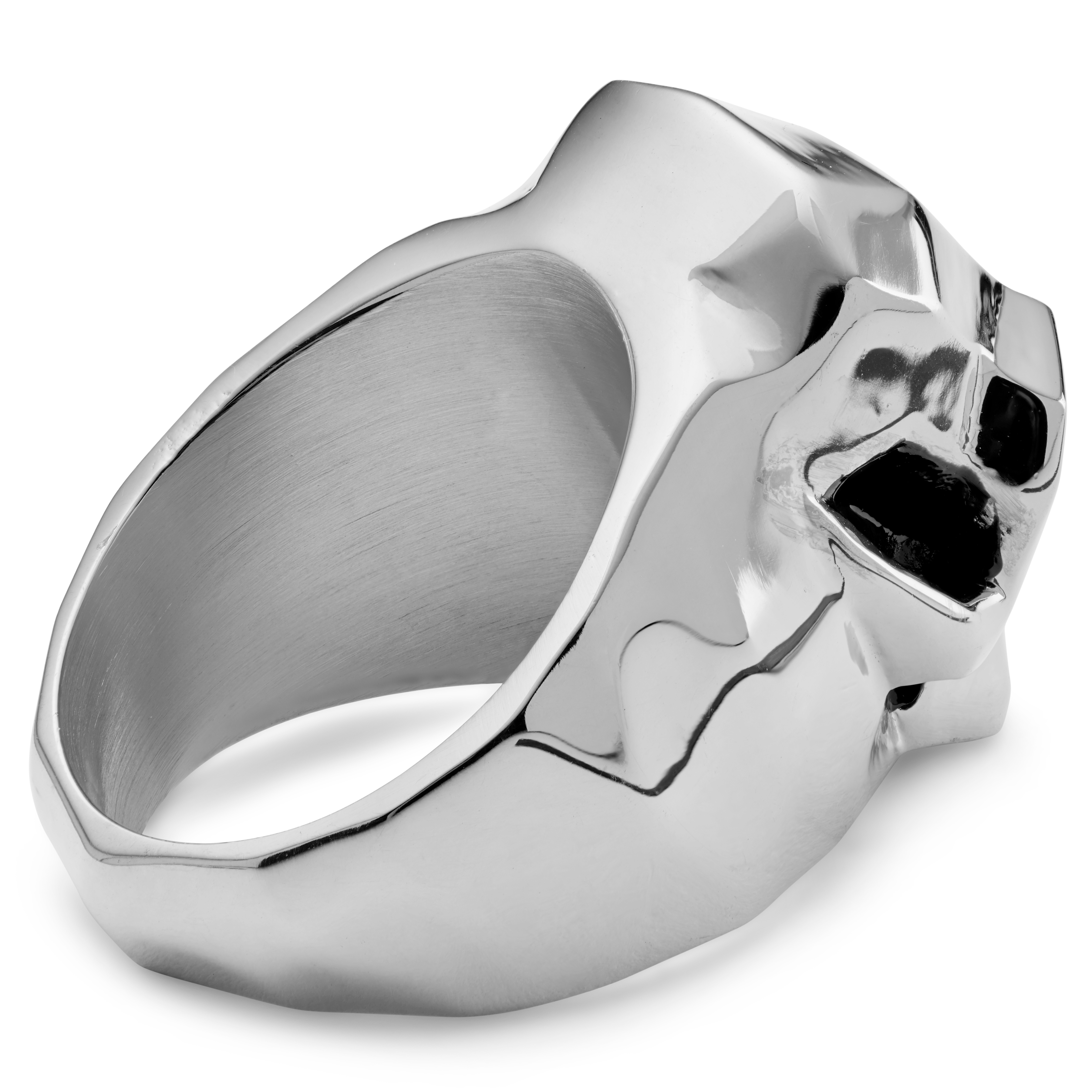 Mack srebrn prstan z opičjo lobanjo - 4