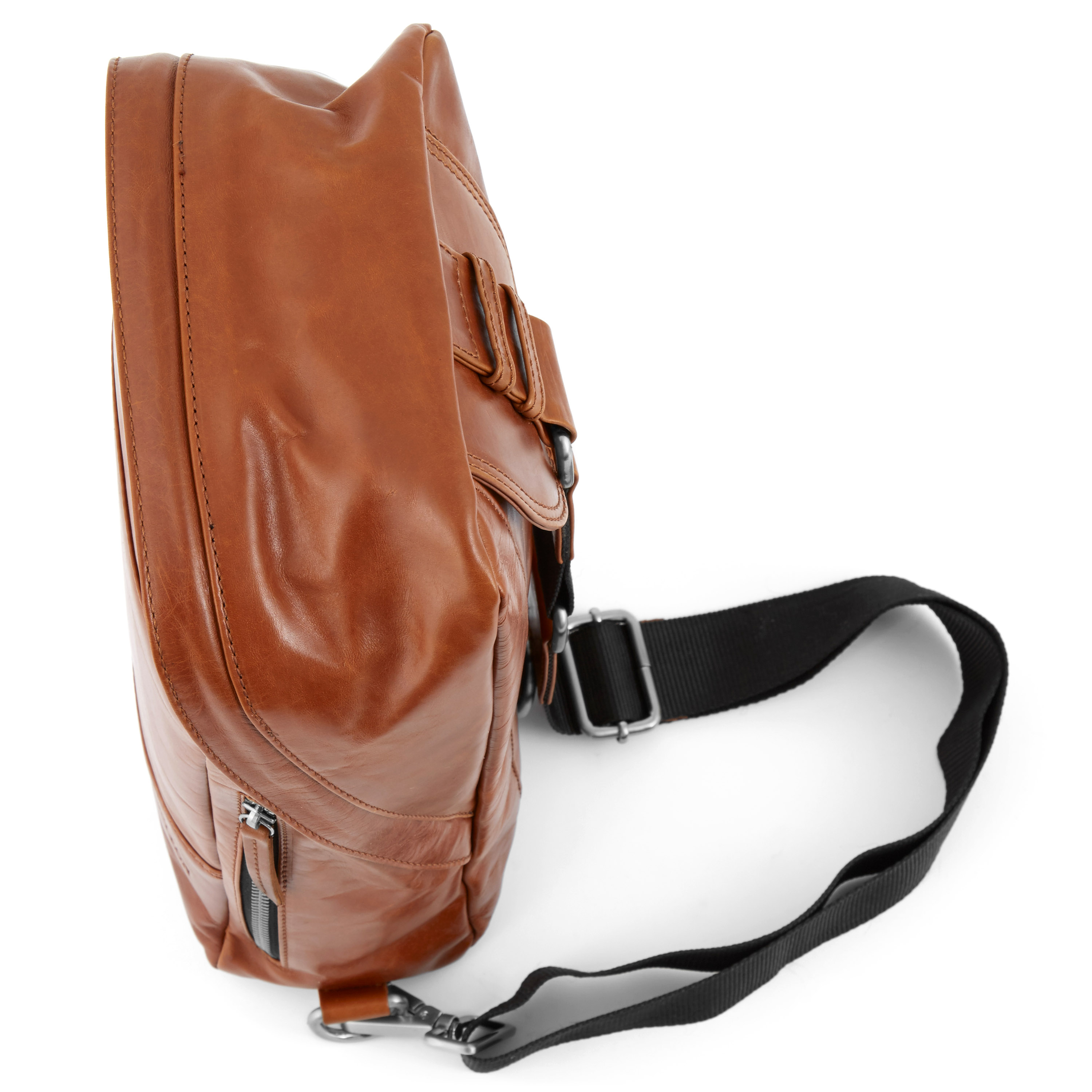 Светлокафява раница Jasper с напречна презрамка - 6