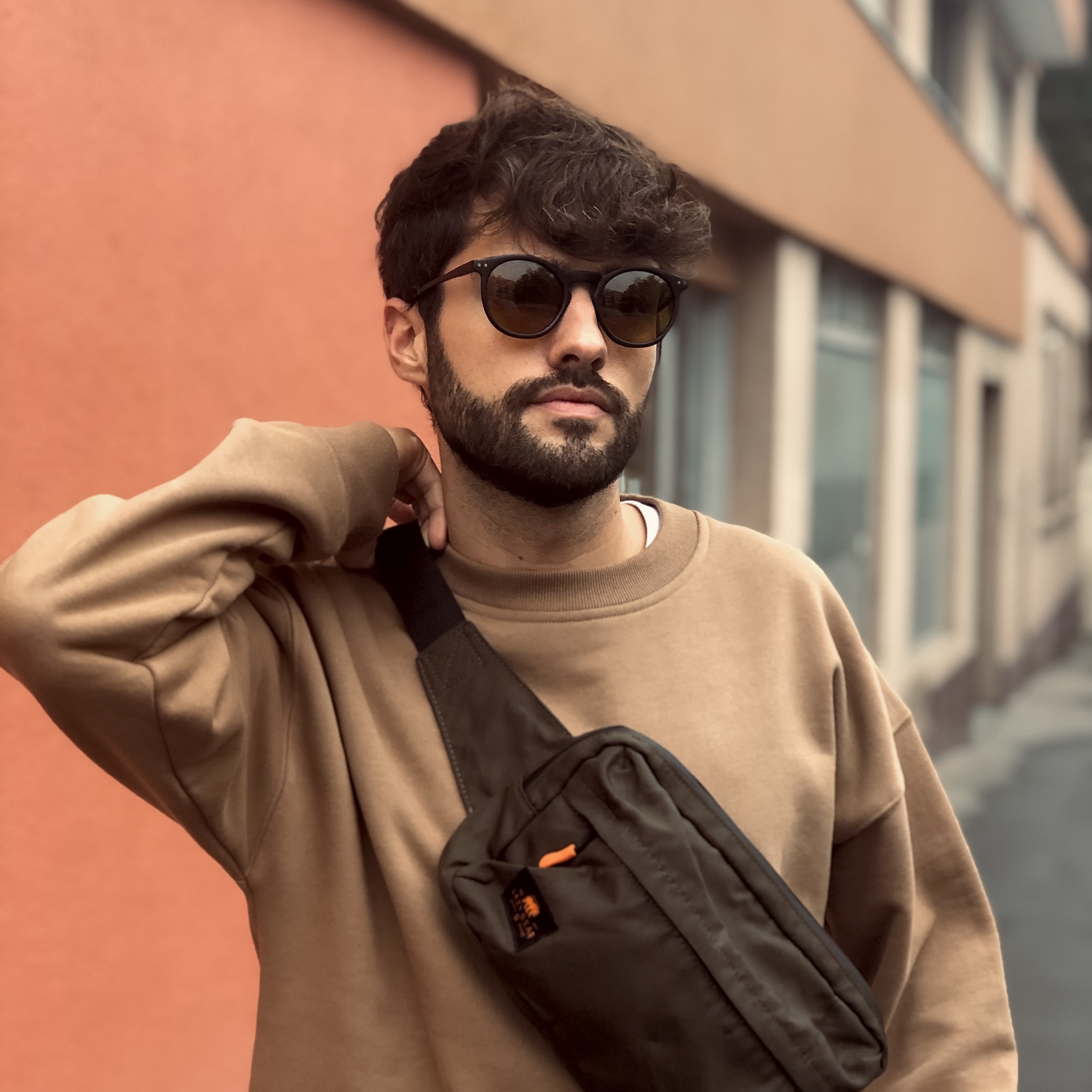 Occhiali da sole Waylon neri e color tramonto - 4