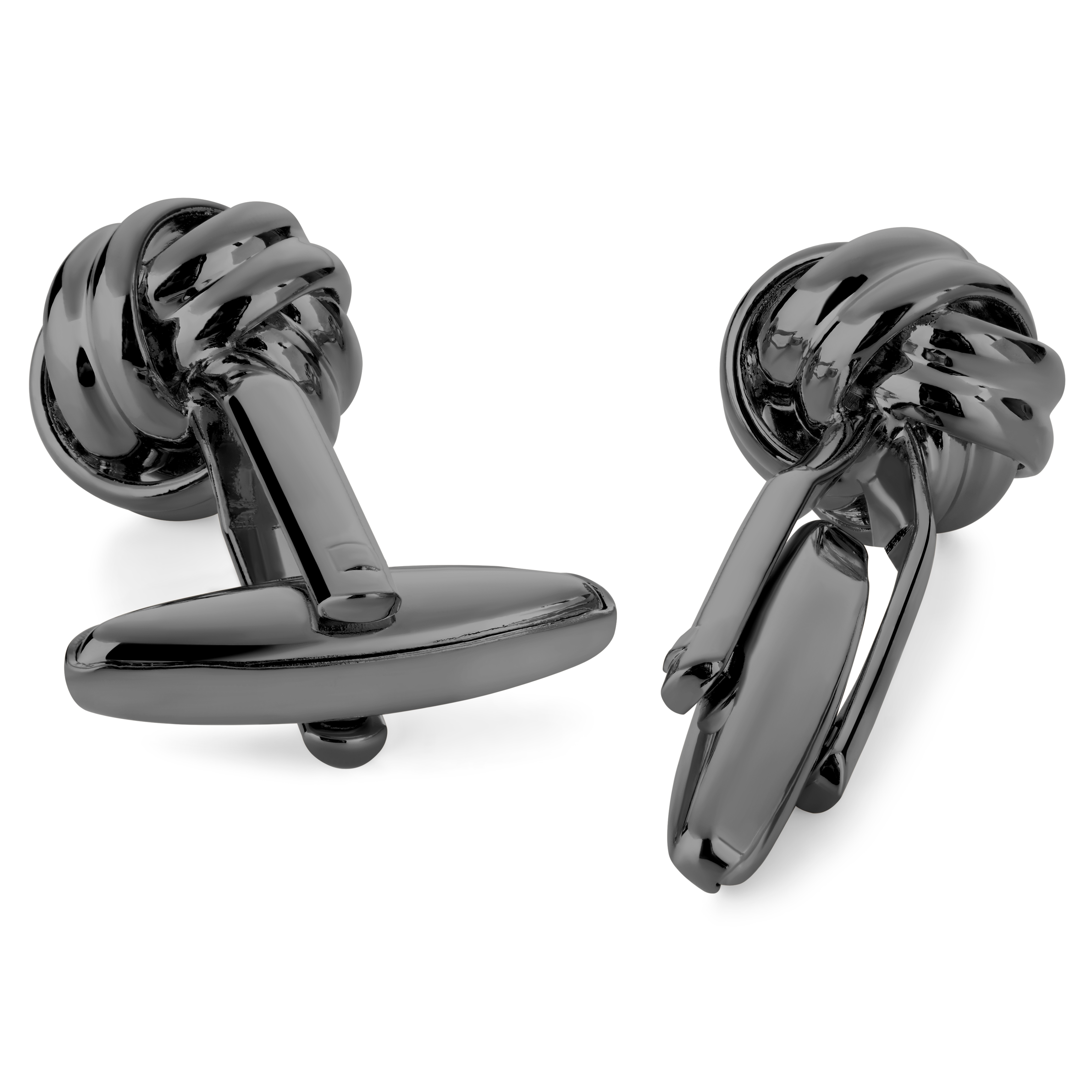 Копчета за ръкавели на възел от черен бронз - 2