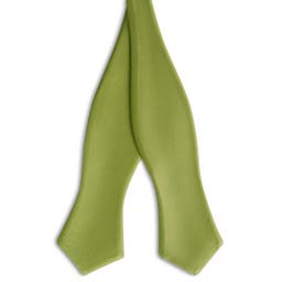 Sea Green Self-Tie Grosgrain Diamond Tip Bow Tie