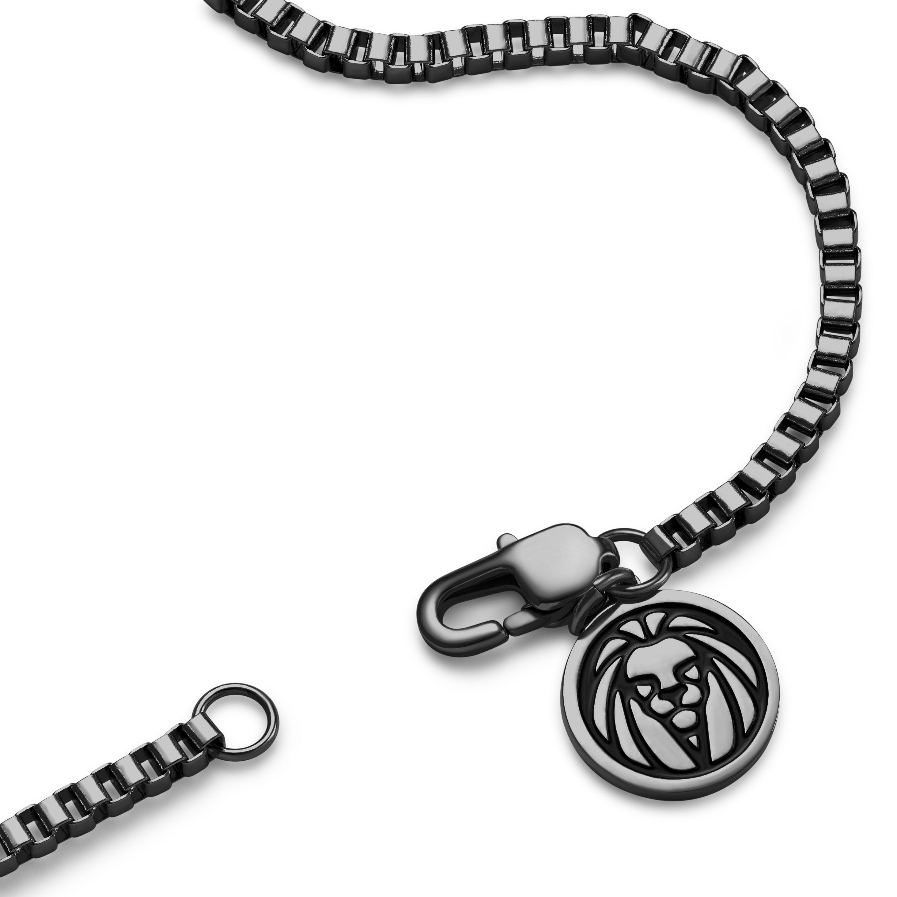 Essentials | Bracelet à maille vénitienne gris anthracite 2 mm - 5