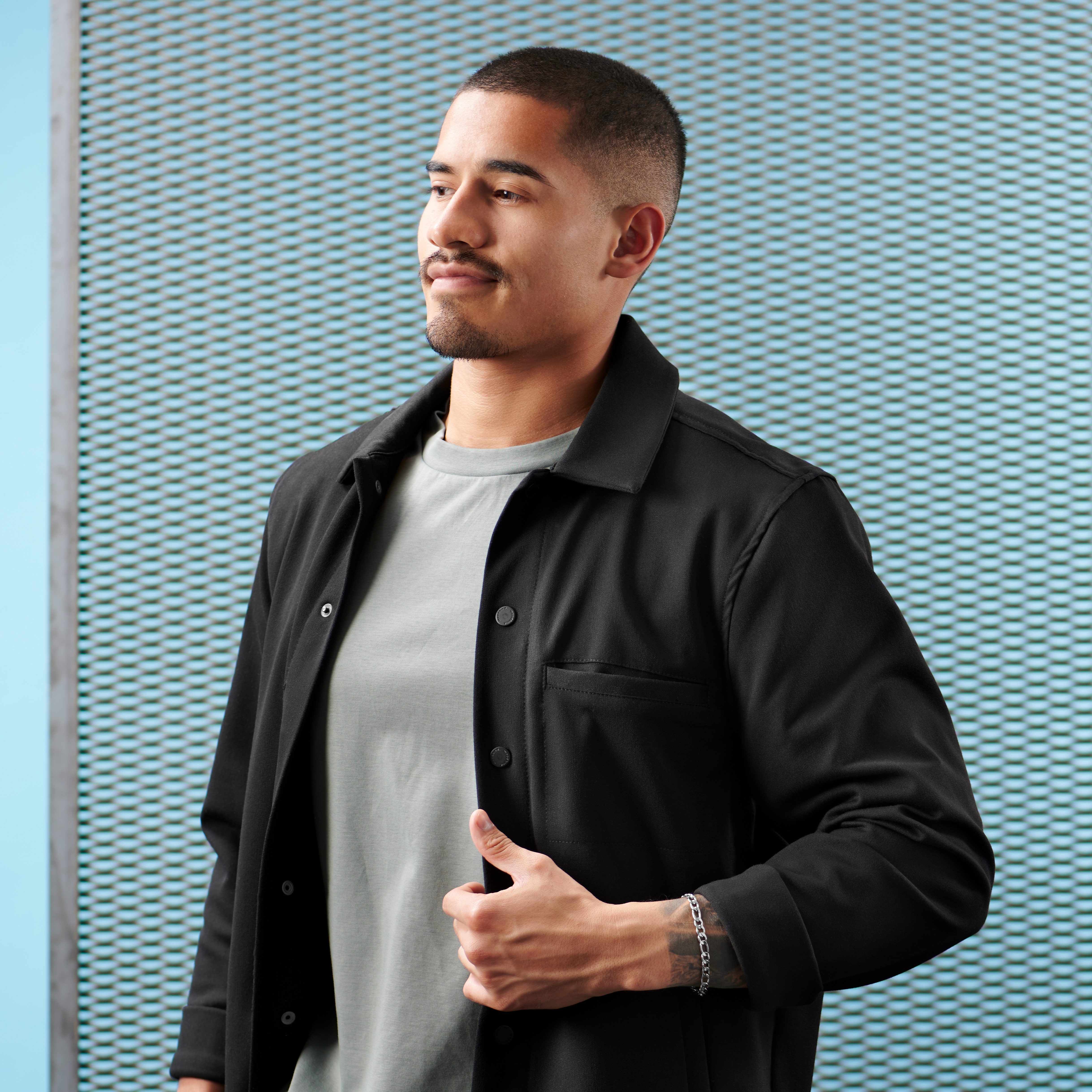 Figarokette Armband Silberfarben Cosmo Amager - 4