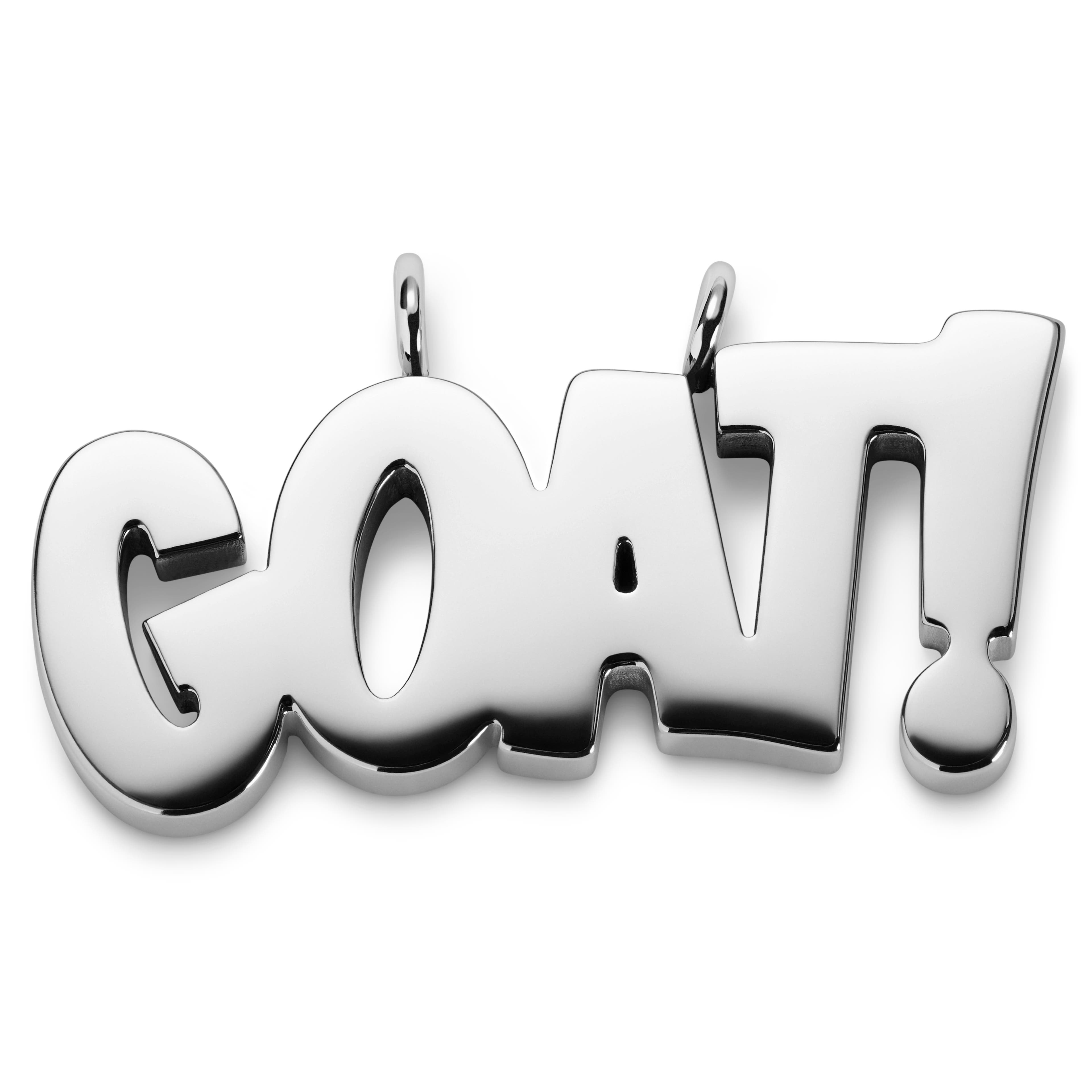 Jaygee | Silver-tone Stainless Steel GOAT Pendant Jaygee | Silver-tone Stainless Steel GOAT Pendant