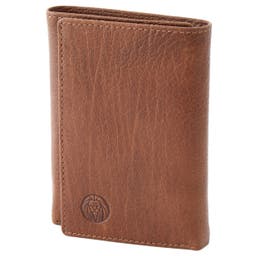 California | Tan Trifold Leather Wallet