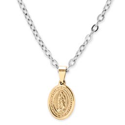 The Madonna Gold-Tone Pendant & Necklace 