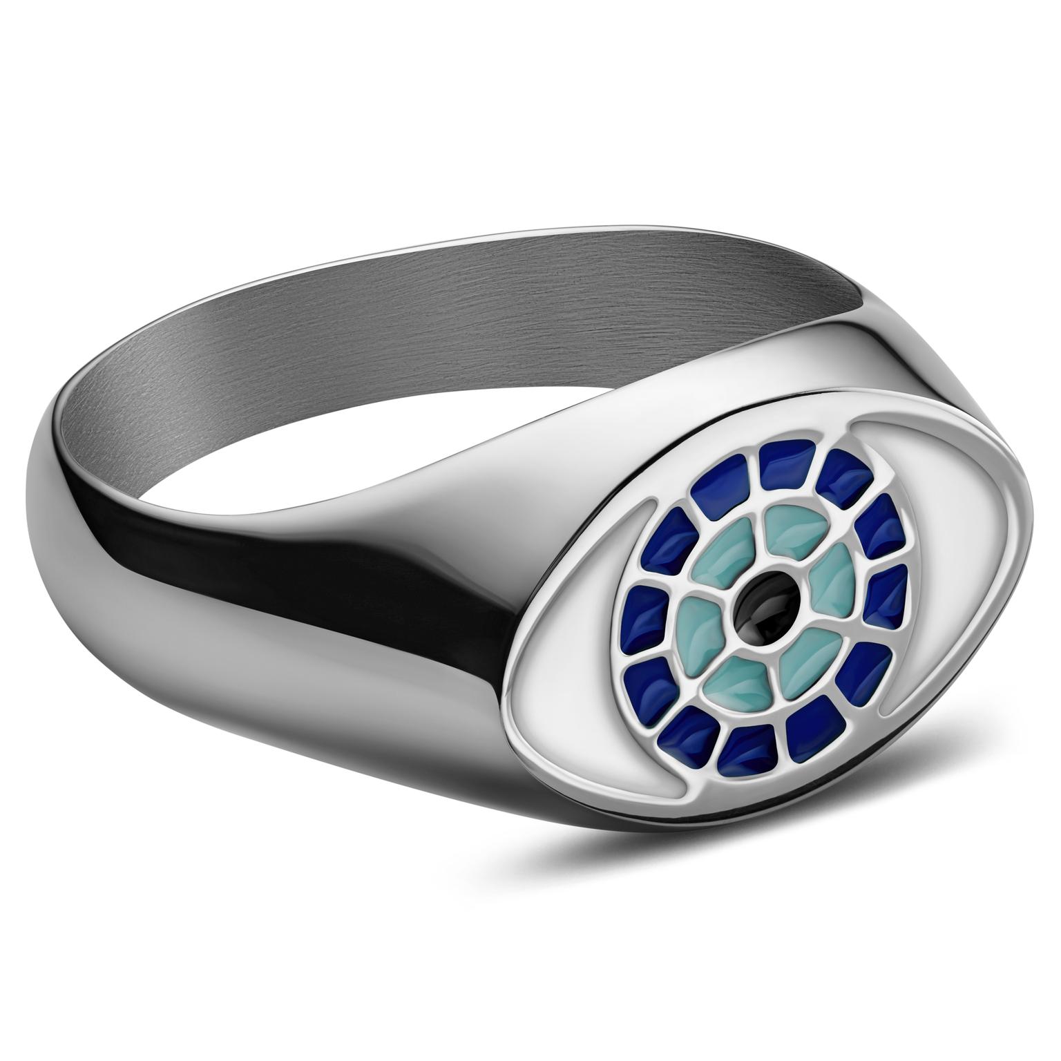 Evil Eye | Sølvtonet Signet Ring Evil Eye | Sølvtonet Signet Ring