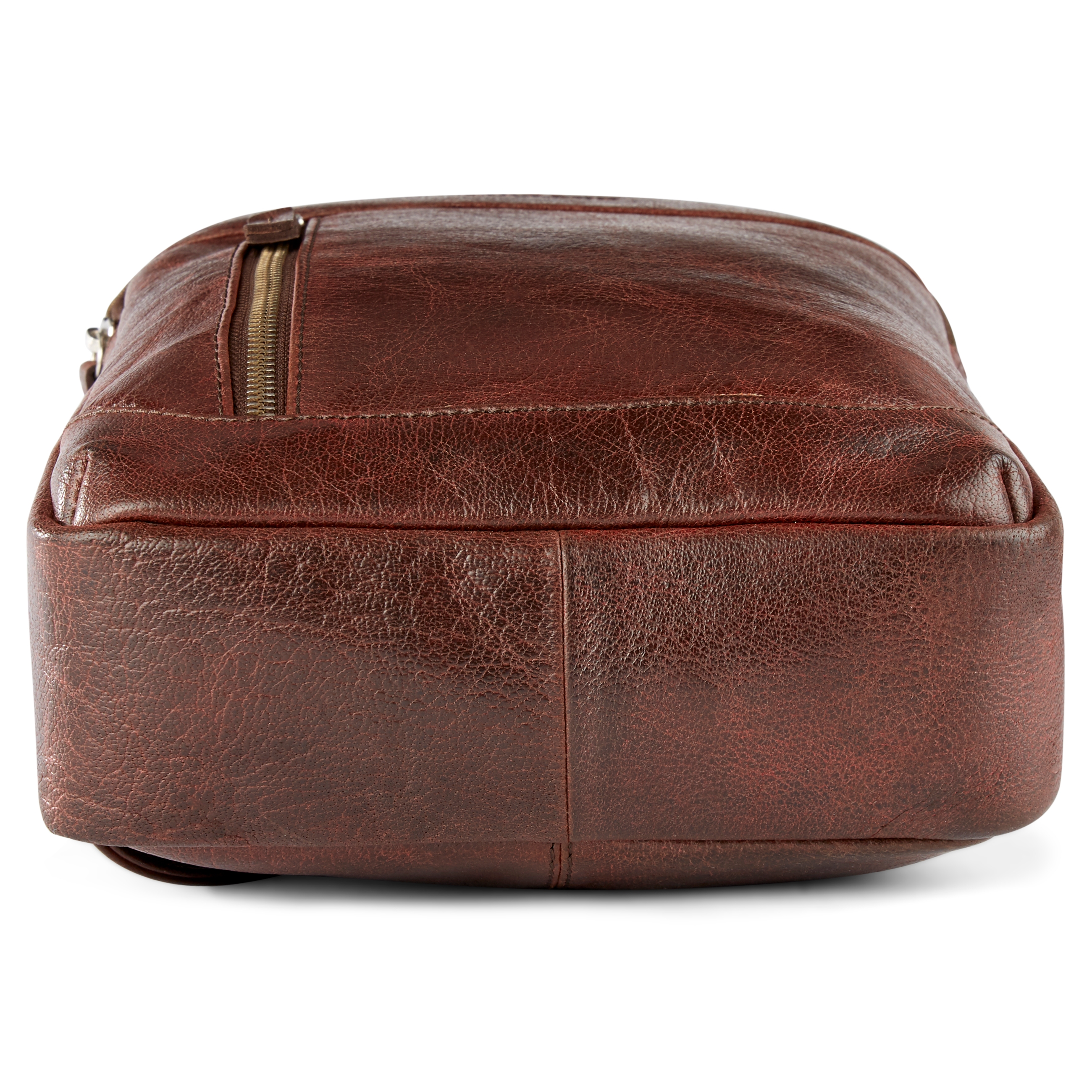 California Mini Brown Leather Sling Bag - 4