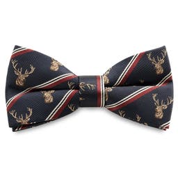 Zoikos | Navy Blue Reindeer Pre-Tied Bow Tie