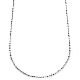 Essentials | 3 mm Silver-Tone Ball Chain Necklace