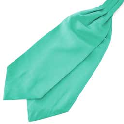 Türkisfarbener Basic Krawattenschal