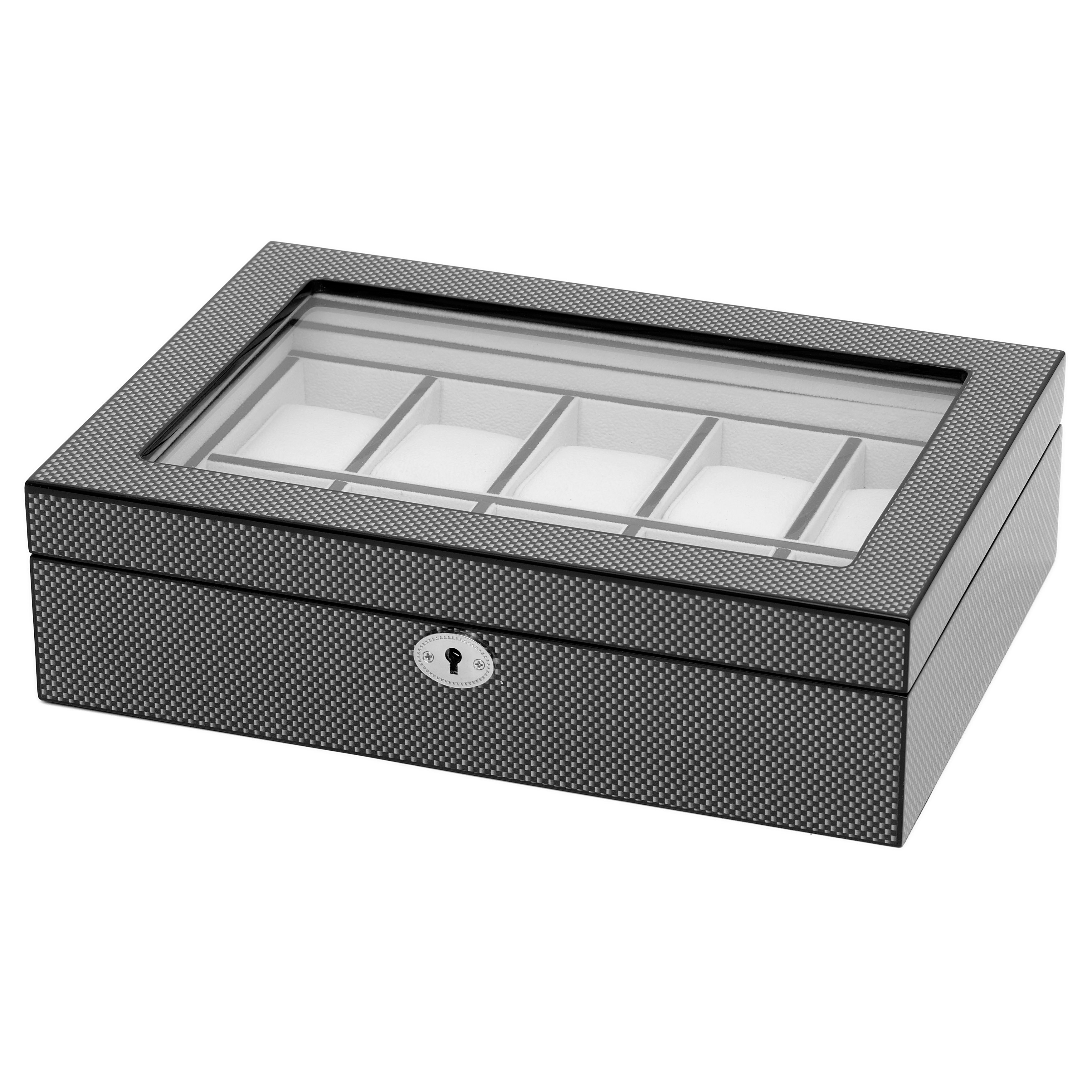 Klassische Karierte Uhrenbox - 10 Uhren - 1