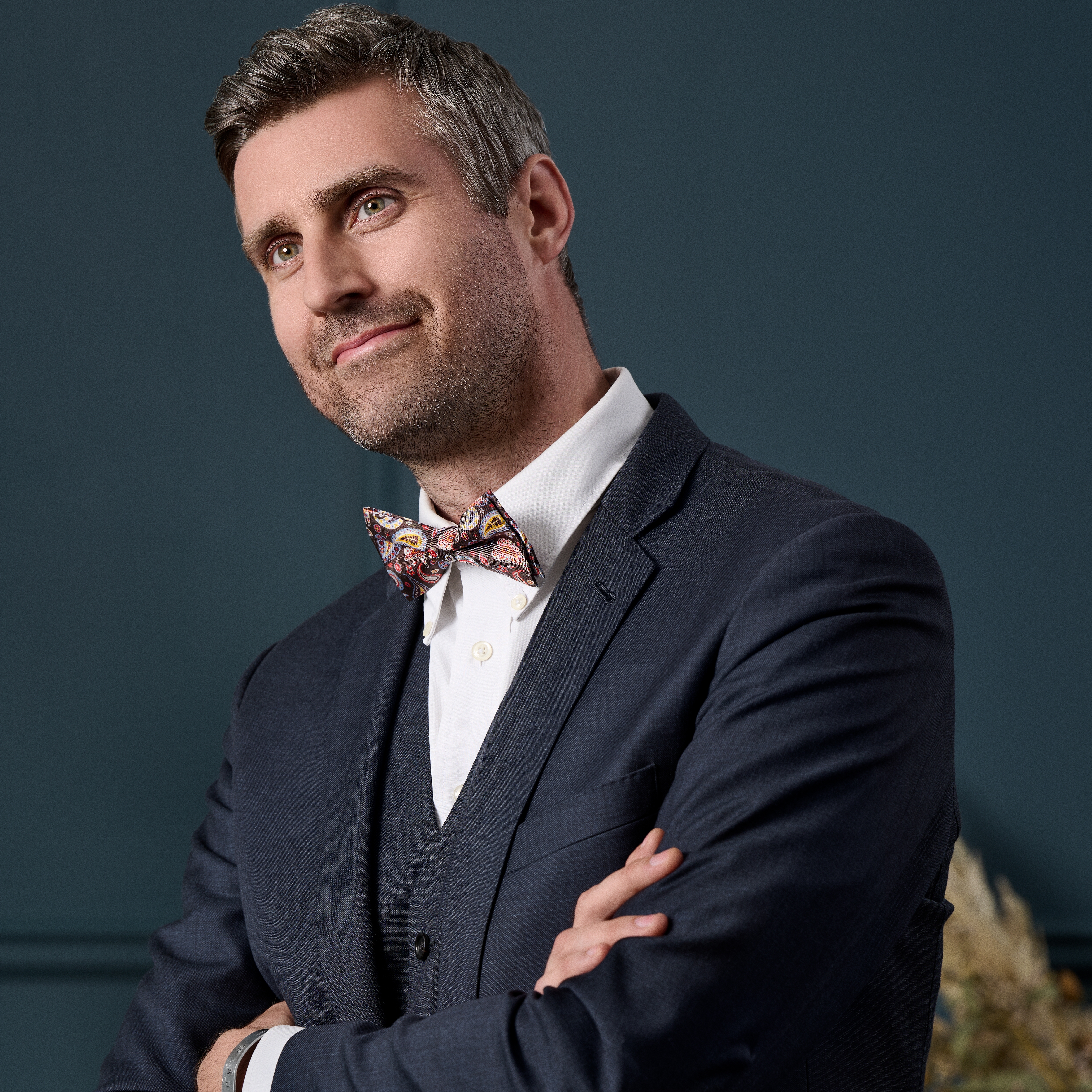 Virtuo | Burgunder paisley ferdigknyttet silkesløyfe - 4