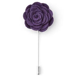 Purple Rose Lapel Pin
