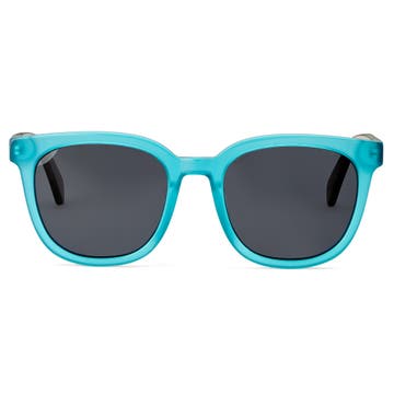 Blue & Brown Semi-transparent Polarised Sunglasses