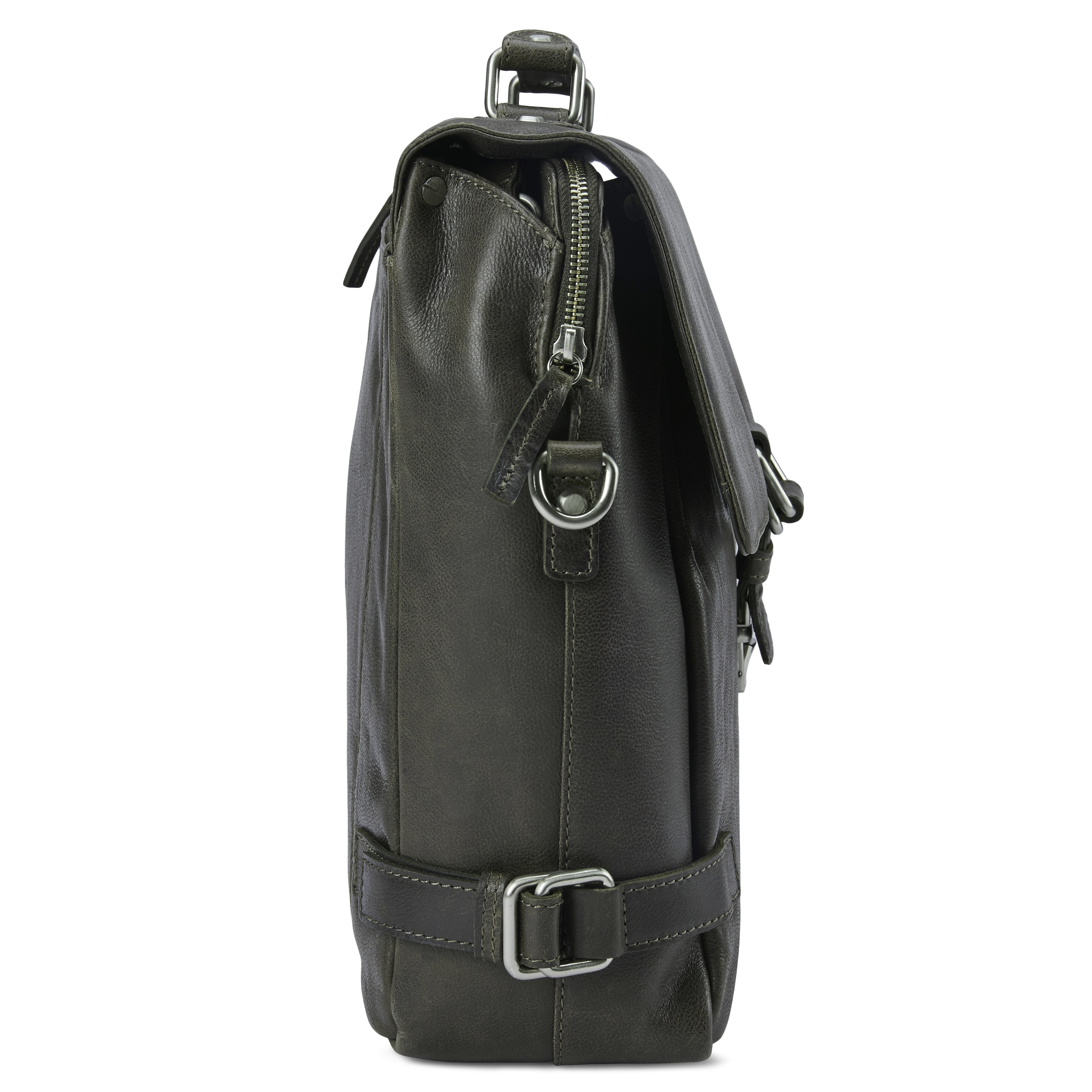 Licio Luxury Braungraue Ledertasche - 5