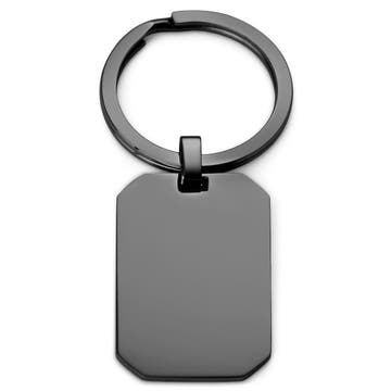 Gunmetal Stainless Steel Keyring Gunmetal Stainless Steel Keyring