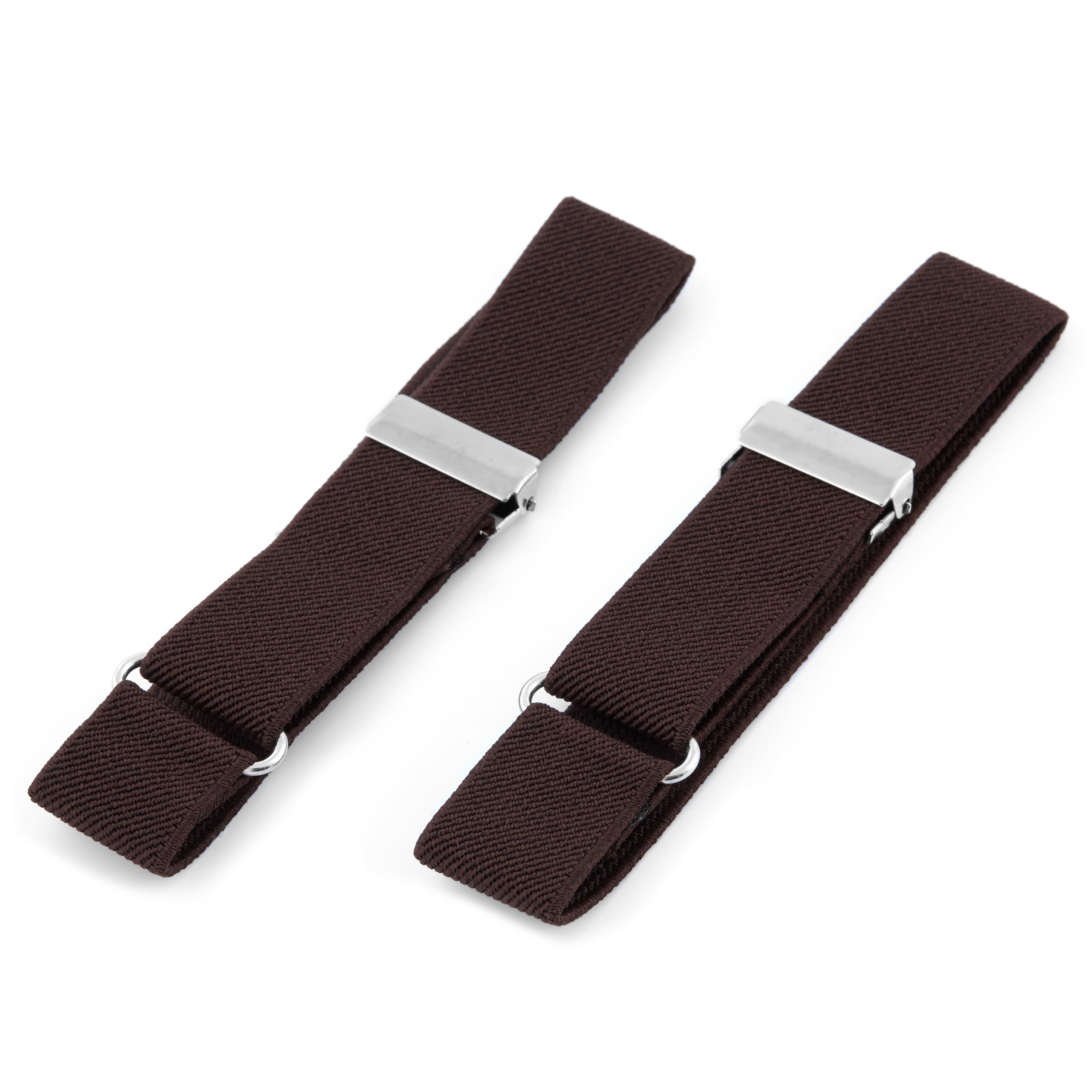 Plain Brown Sleeve Garters - 1