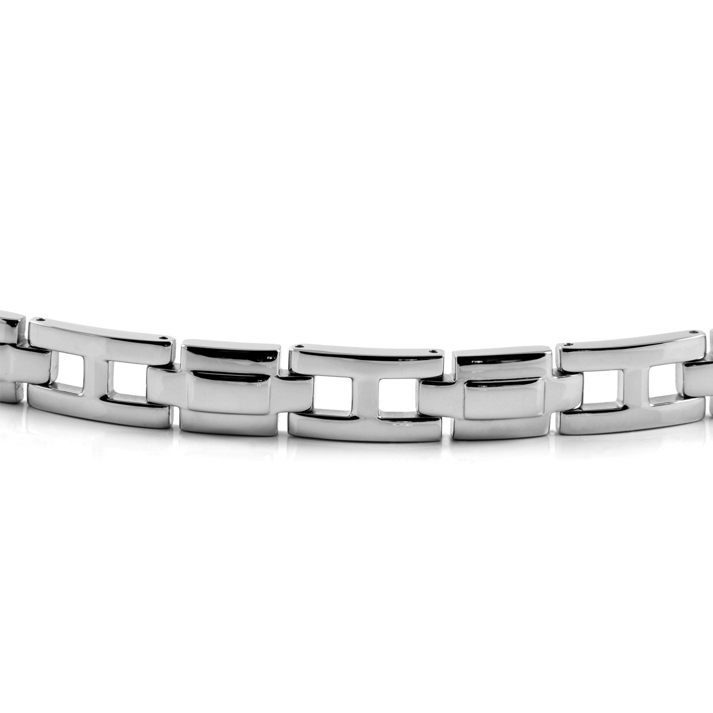 Schlichtes Symbol Edelstahl Magnetarmband  - 2