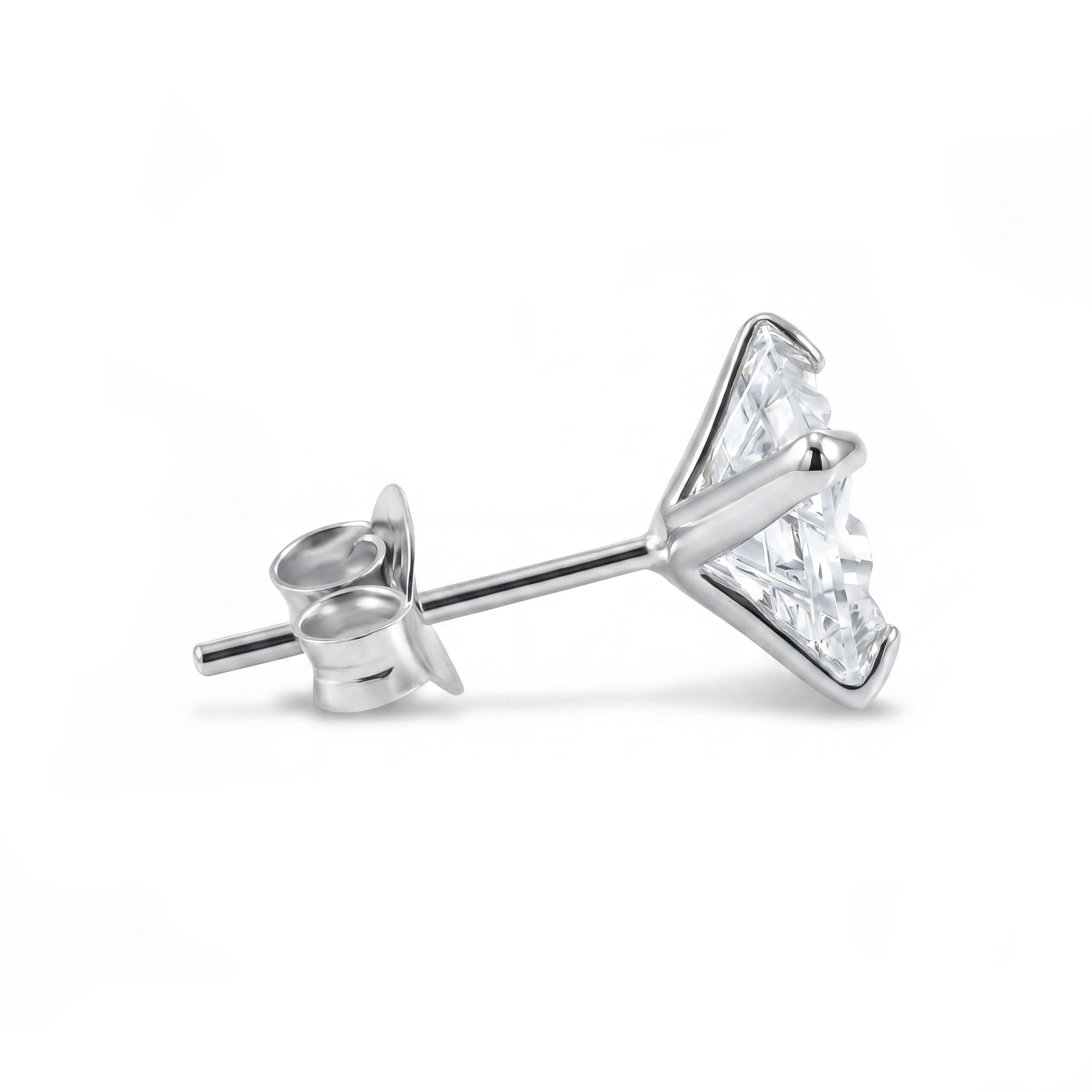 Square 6mm Bling Stud Earring - 2