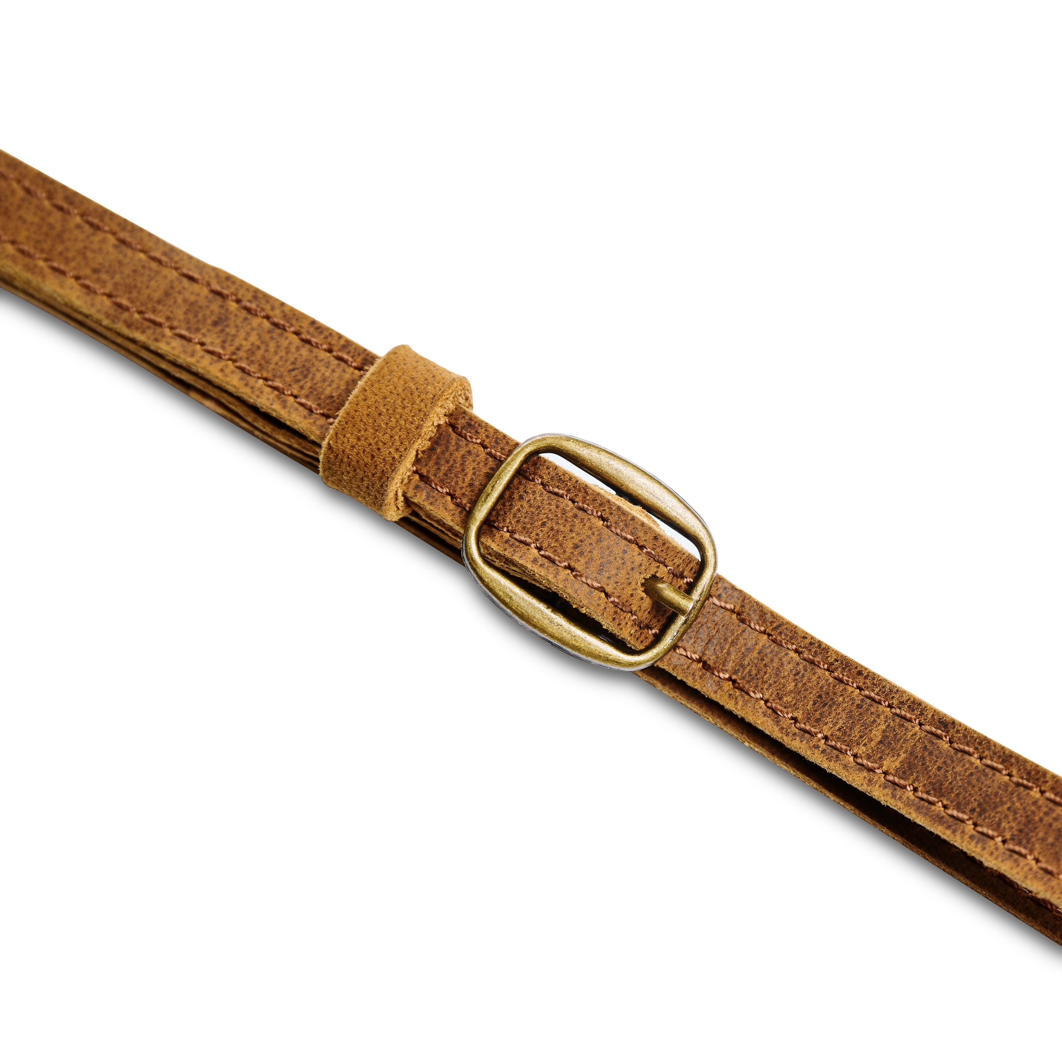 Camera Neck Strap | Brown Vintage Cotton & Leather - 3