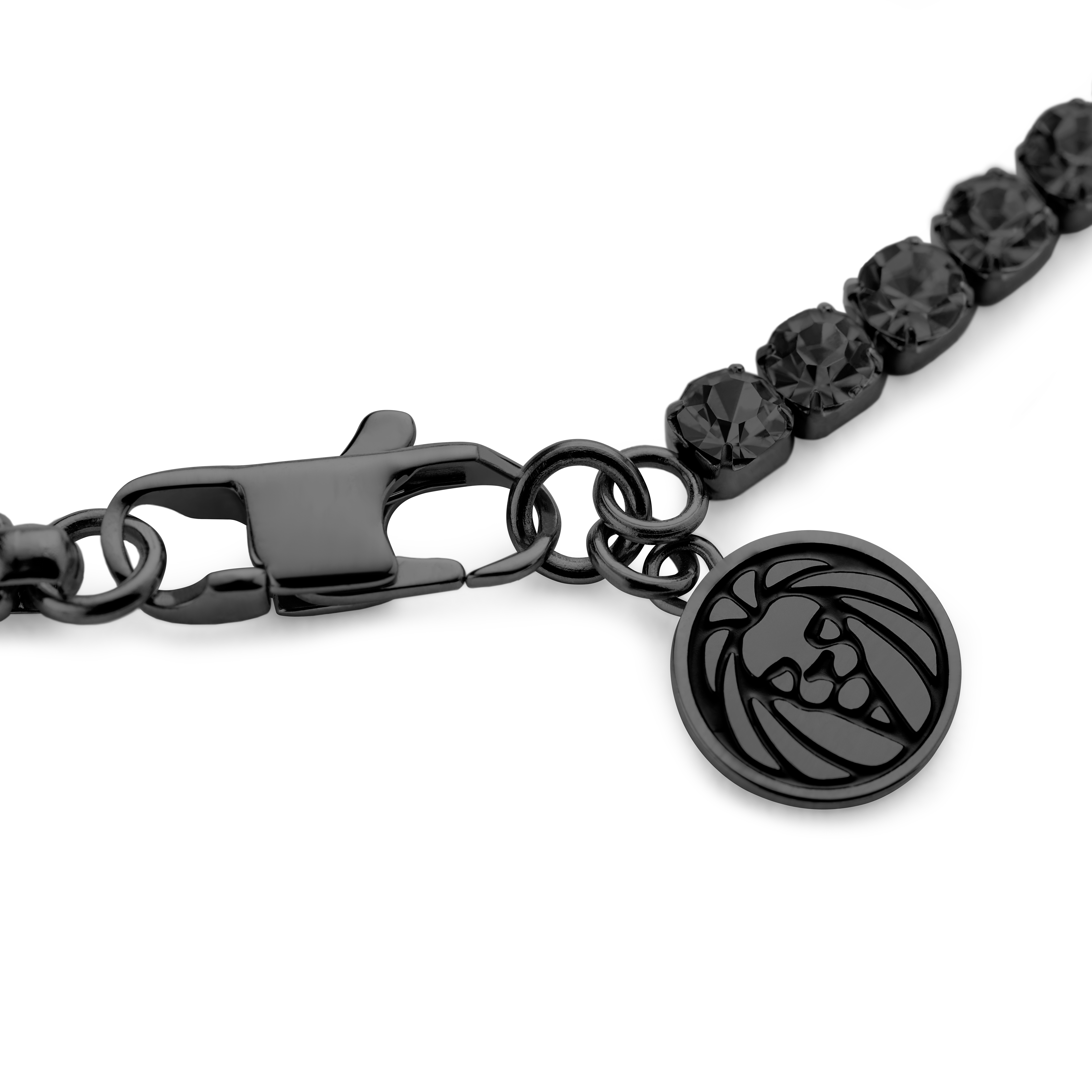 Amager | Bracelet en acier inoxydable noir avec zircones noires - 3