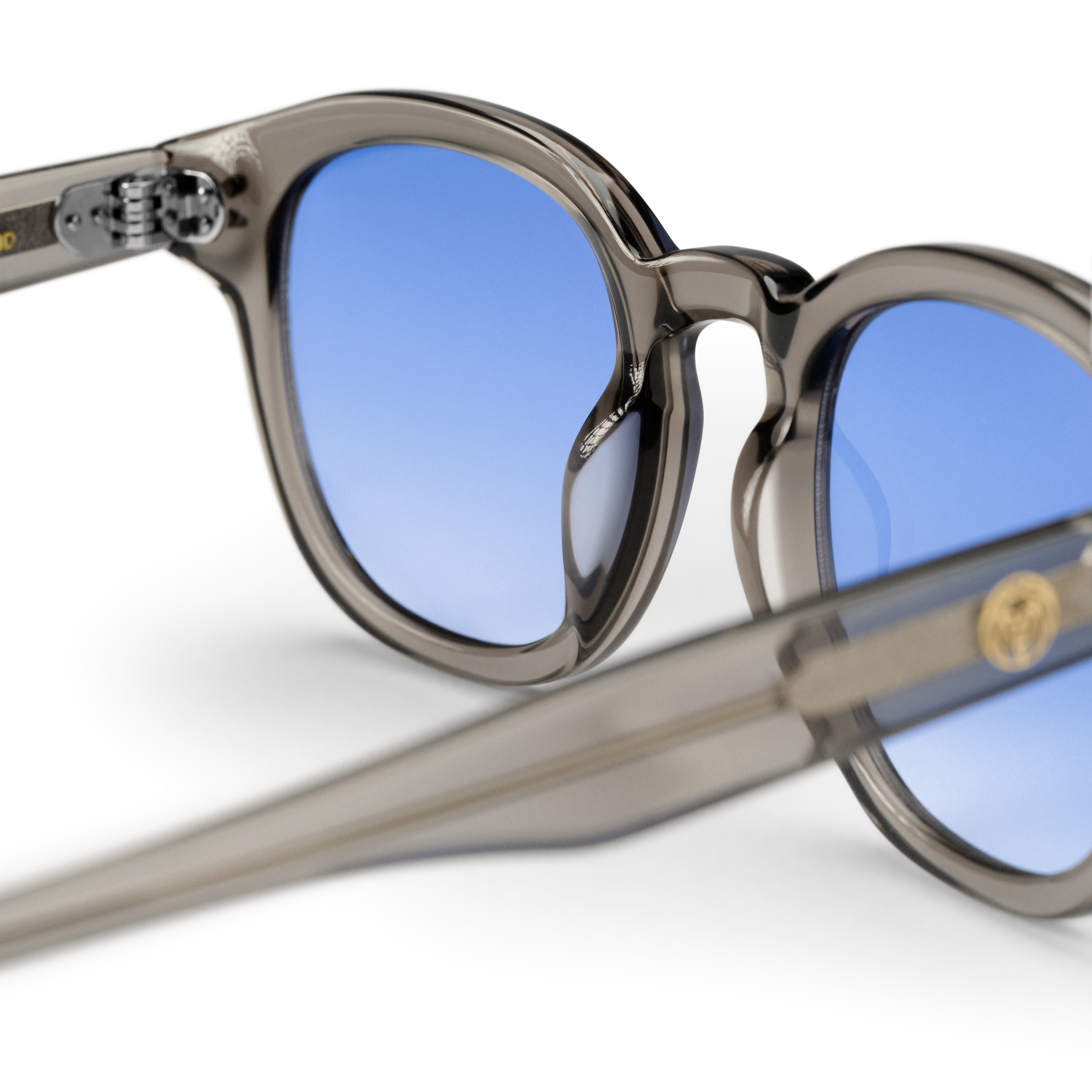 Hranaté sluneční brýle Bille s šedými rohovými obroučkami  - 4