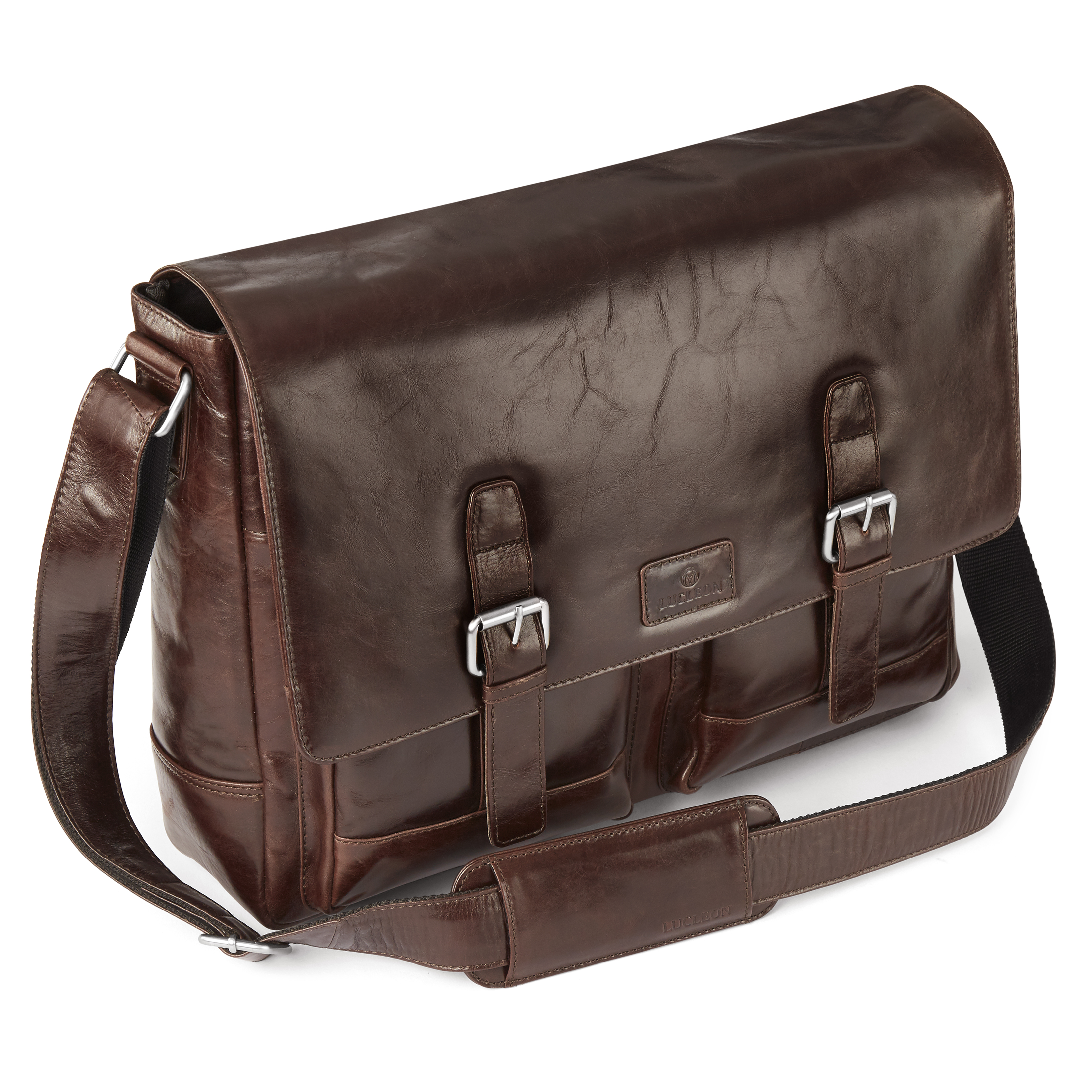 Mørkebrun Jasper Messenger Lædertaske - 7