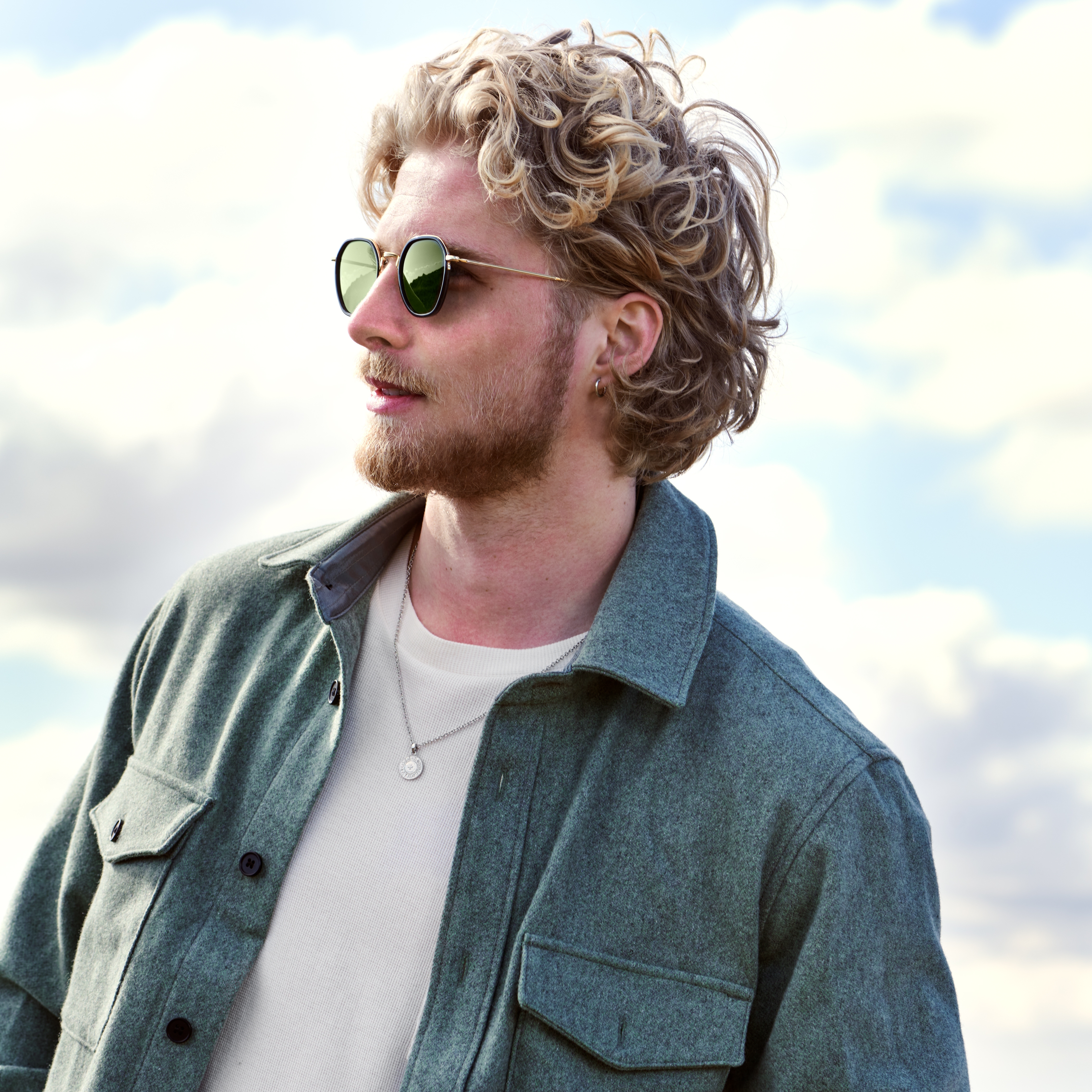 Kullanväriset ja vihreät polarisoidut Wylie Thea -aurinkolasit - 2