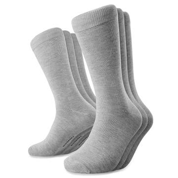 FreeFeel | Set van 3 paar lichtgrijze bamboe sokken FreeFeel | Set van 3 paar lichtgrijze bamboe sokken