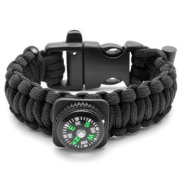 Wide Green Paracord Compass Bracelet, In stock!