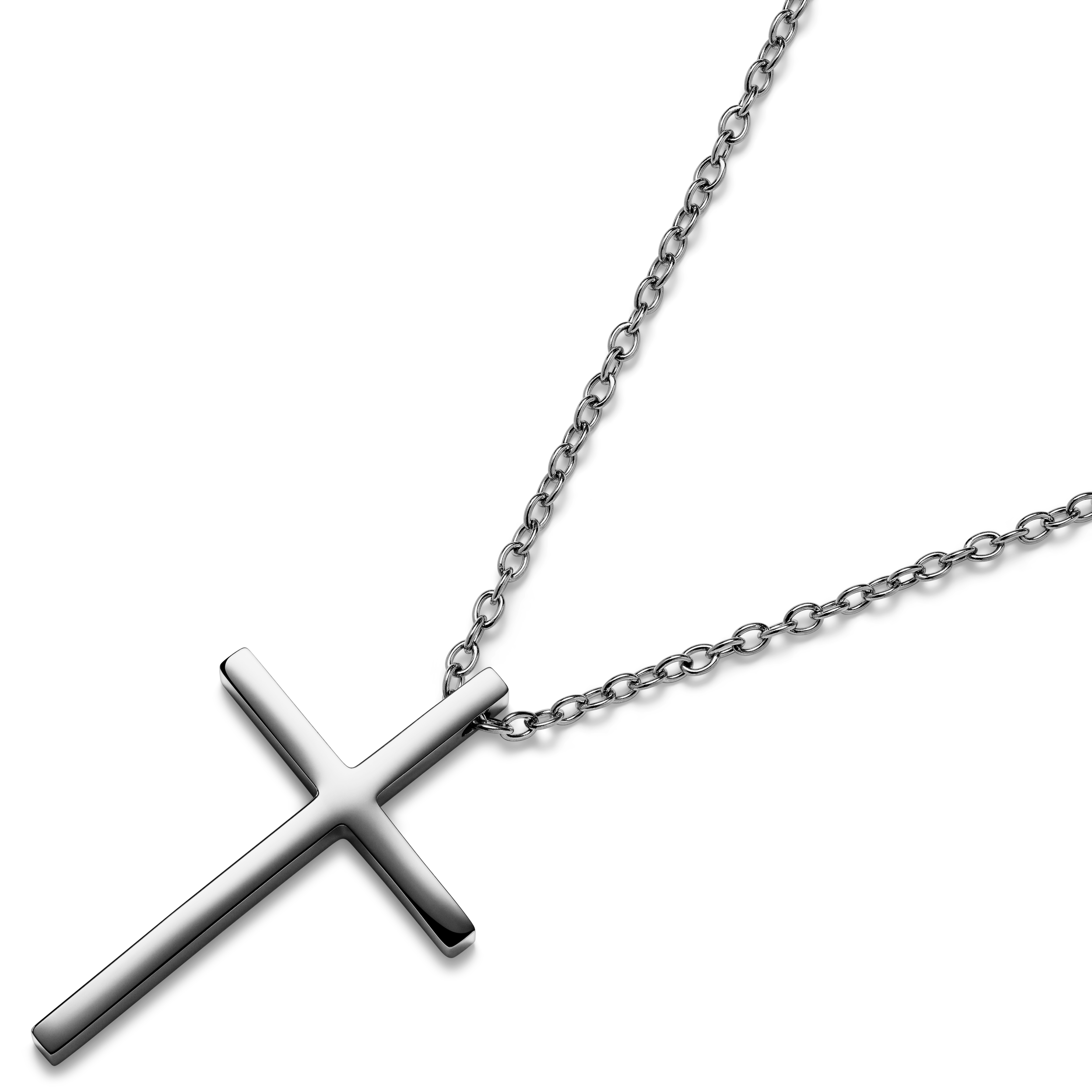Unity | Silver-tone Stainless Steel Cross Necklace - 4
