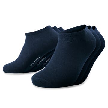 FreeFeel | Set van 3 paar koningsblauwe bamboe enkelsokken FreeFeel | Set van 3 paar koningsblauwe bamboe enkelsokken