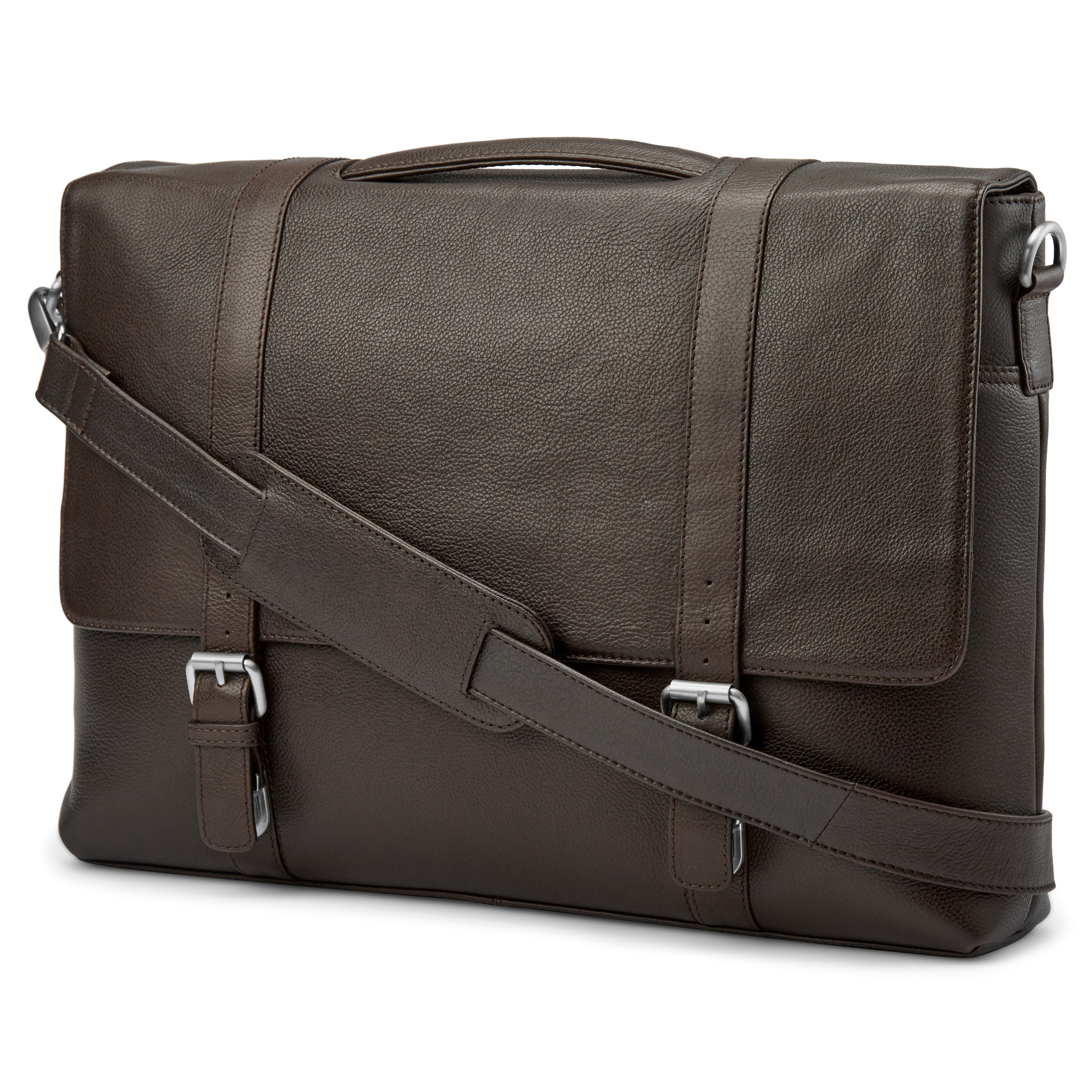 Sam Mørkebrun Skinnveske - 2