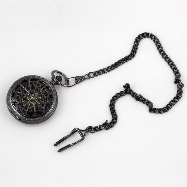 Sort Klassisk Lommeur - 4