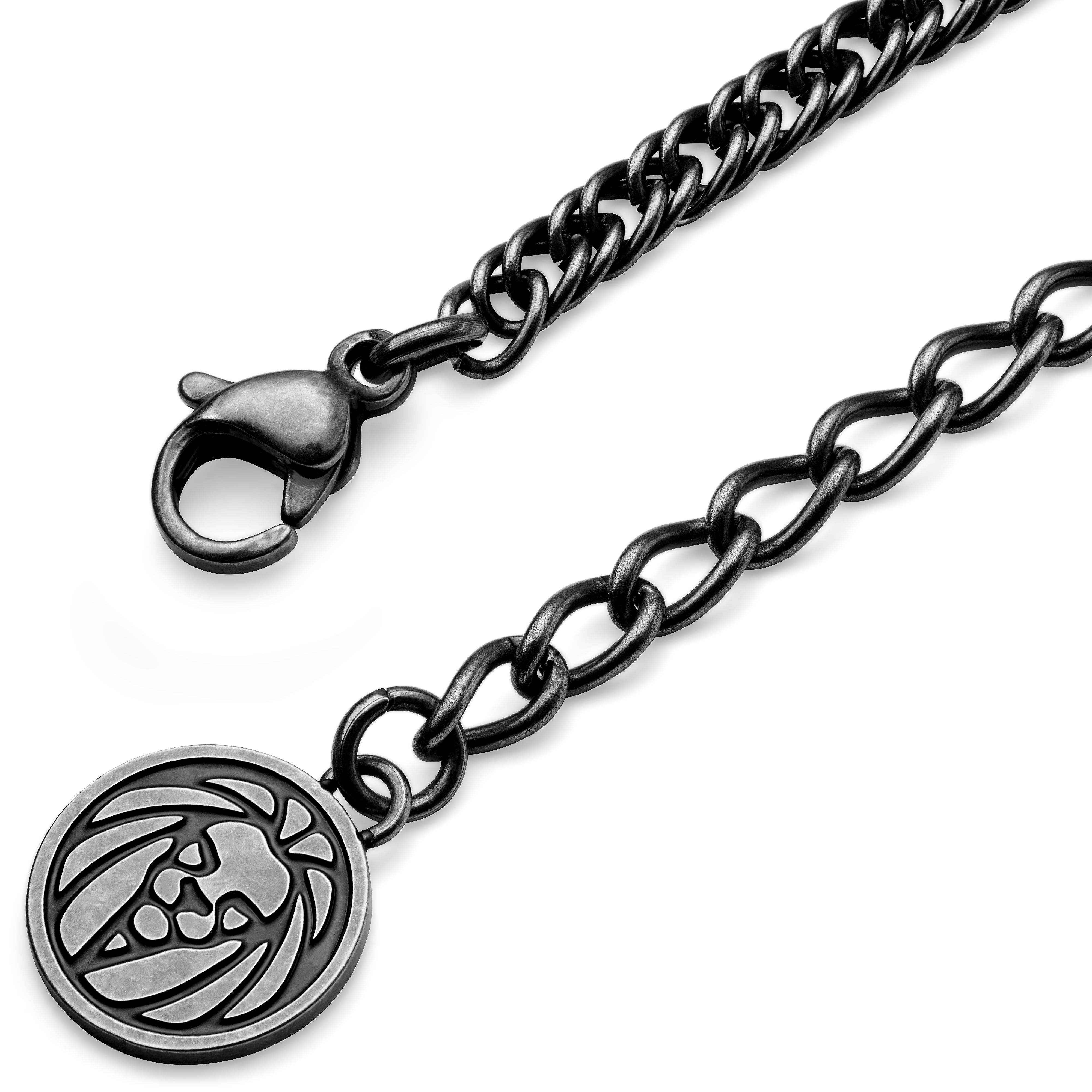 Sanctus | Collier en métal argenté vintage à l'effigie de la Vierge Marie  - 8